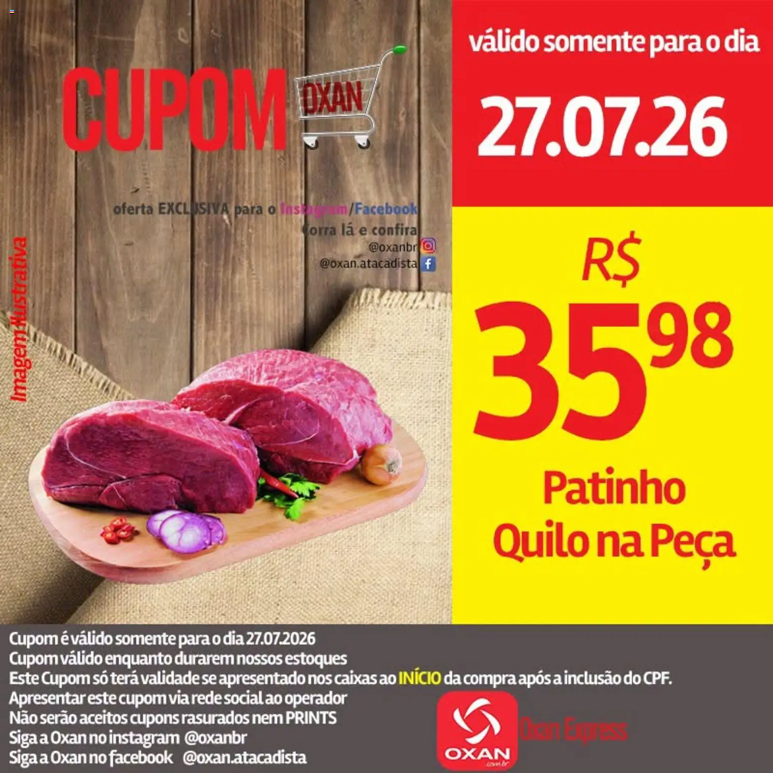 Oxan Atacadista Folheto - válido de 27/07/2026 | Página: 1