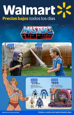 Vista previa de Walmart folleto Masters of the Universe, nuevo folleto de la tienda, válido en México a partir del 04.06.2026