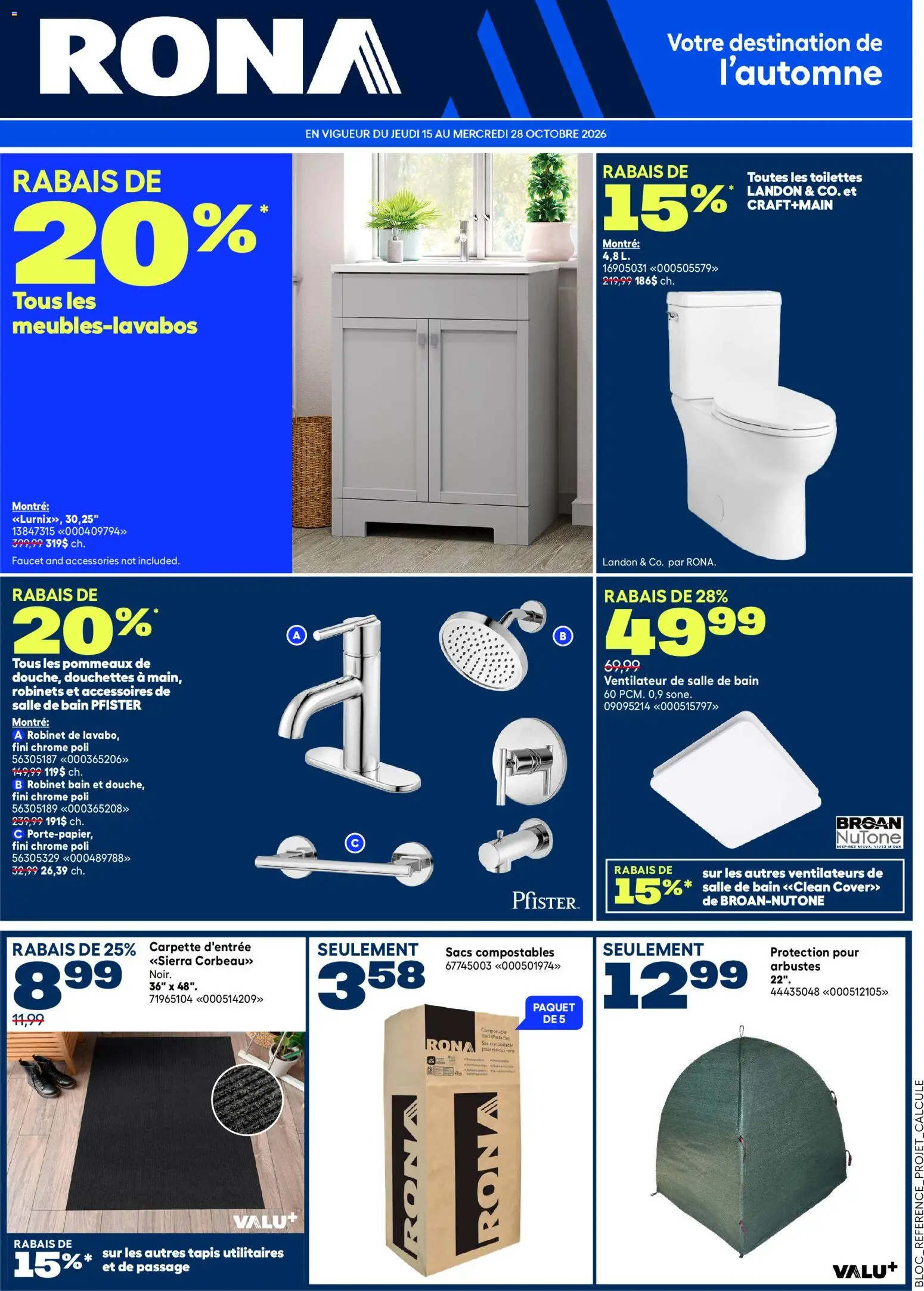 Rona flyer valid from Oct 15, 2026 | Page: 1