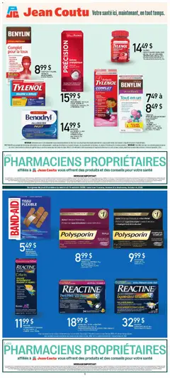 Preview of Jean Coutu circulaire - Encart Pharmacien from shop Jean Coutu valid from Oct 8, 2026