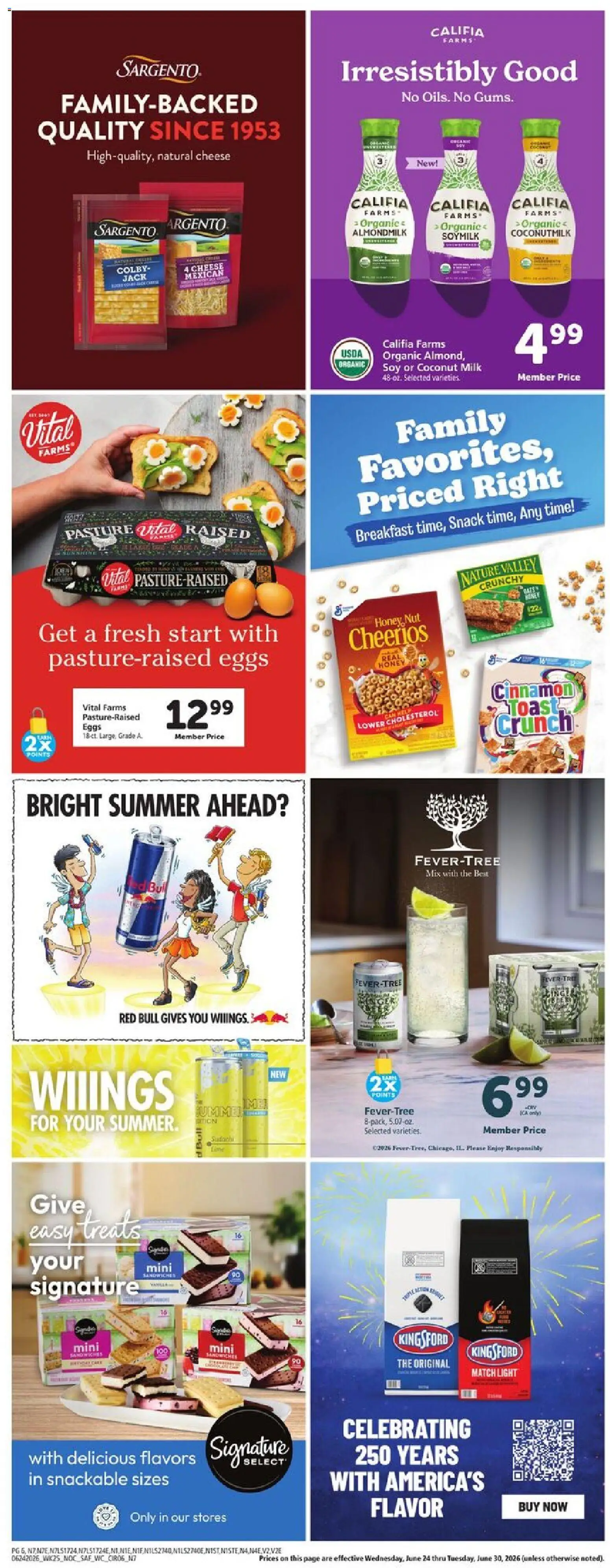 Safeway Weekly Ad - valid from 06/24/2026 | Page: 8 | Products: Milk, Cheese, Eggs