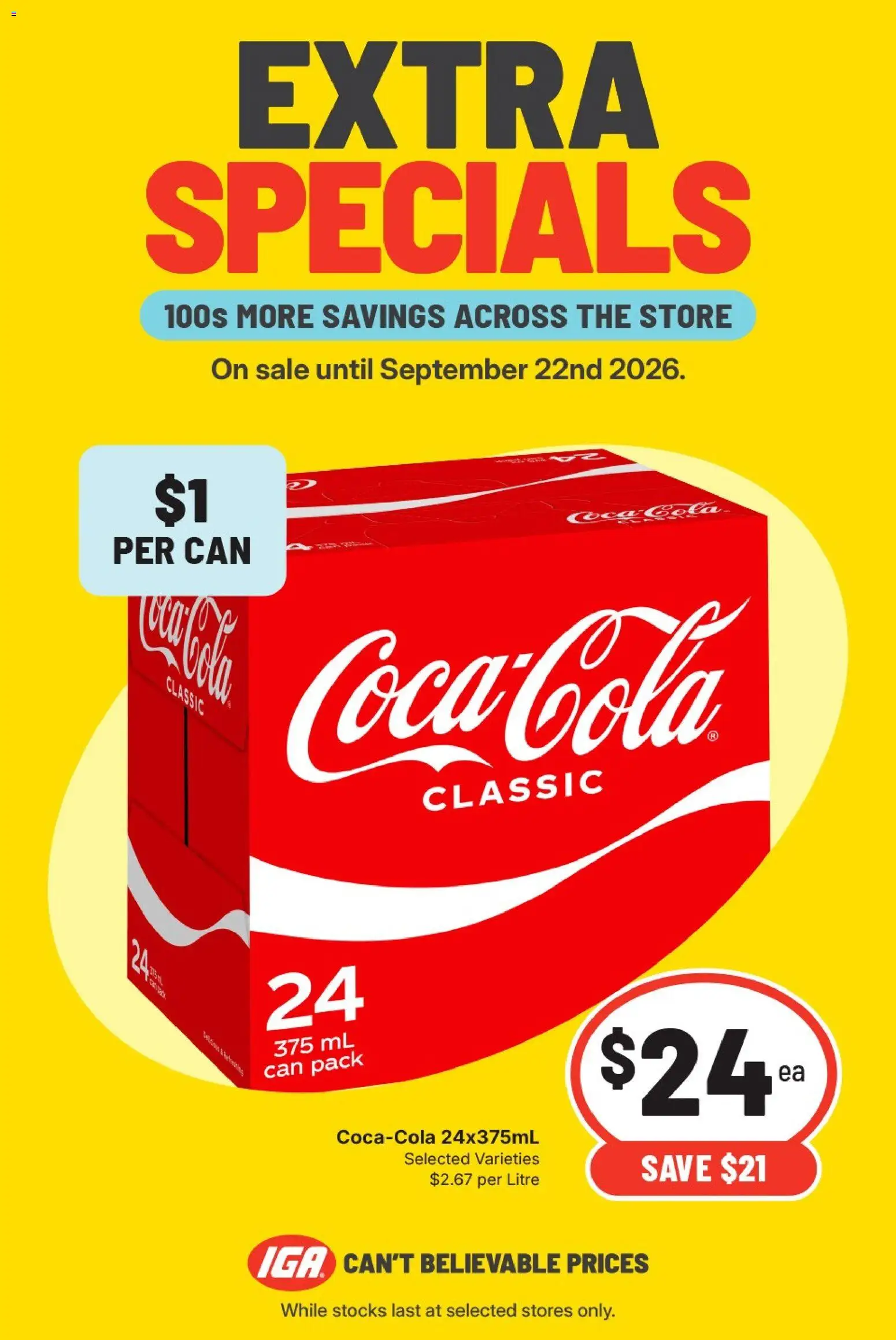 IGA catalogue - valid from 16/09/2026 | Page: 2 | Products: Coca Cola
