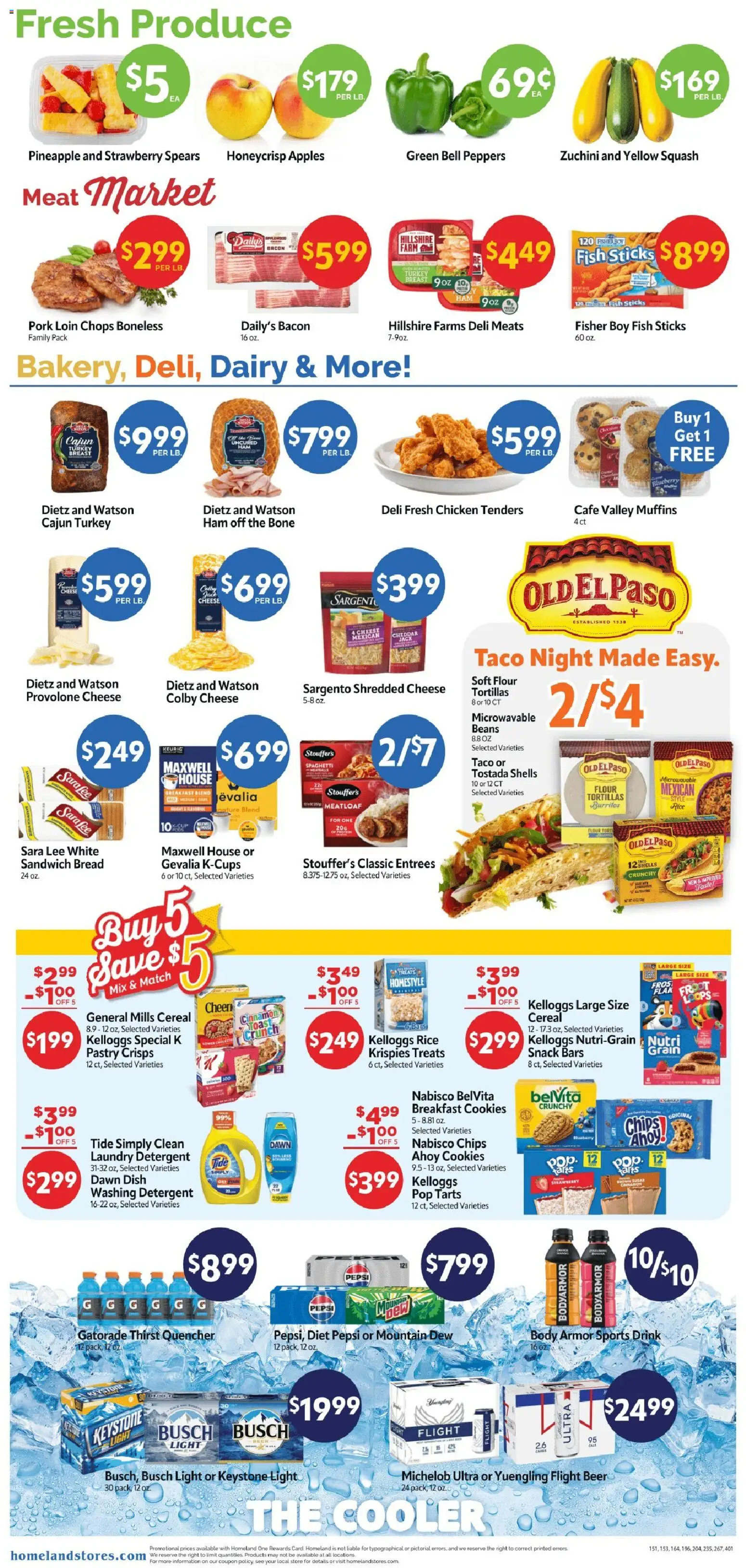 Homeland Weekly Ad - valid from 09/09/2026 | Page: 2 | Products: Bread, Apples, Beans, Muffins