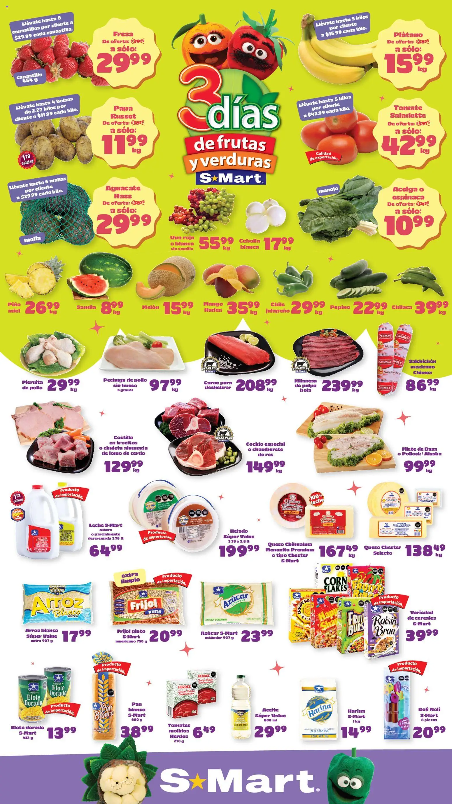 Nuevas ofertas de S-Mart válidas en toda la República Mexicana desde el 19.05.2026. ¡Encuentra las mejores ofertas en S-Mart folleto! | Página: 1