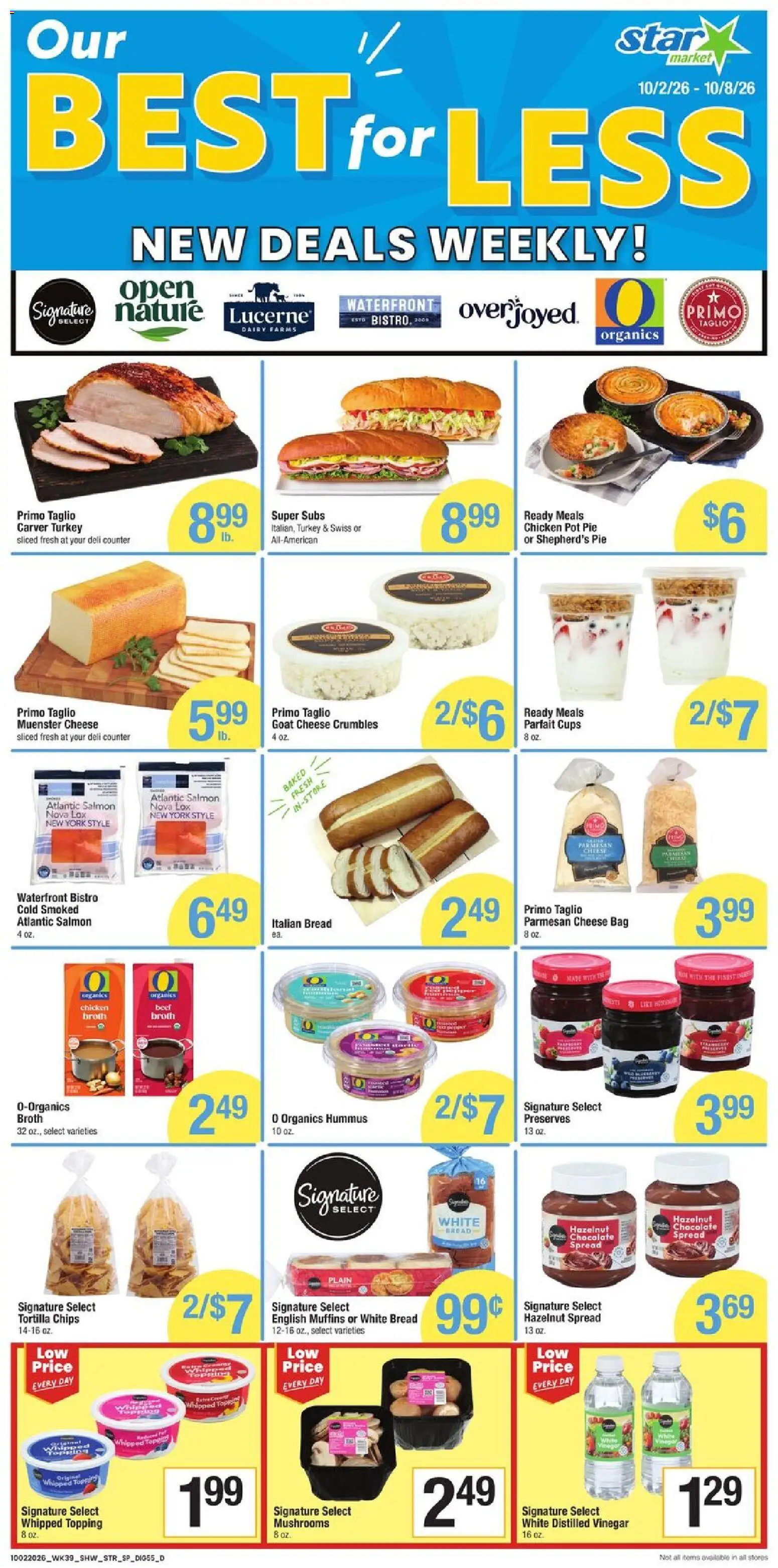 Star Market Weekly Ad - valid from 10/02/2026 | Page: 7 | Products: Chocolate spread, Mushrooms, Turkey, Chicken