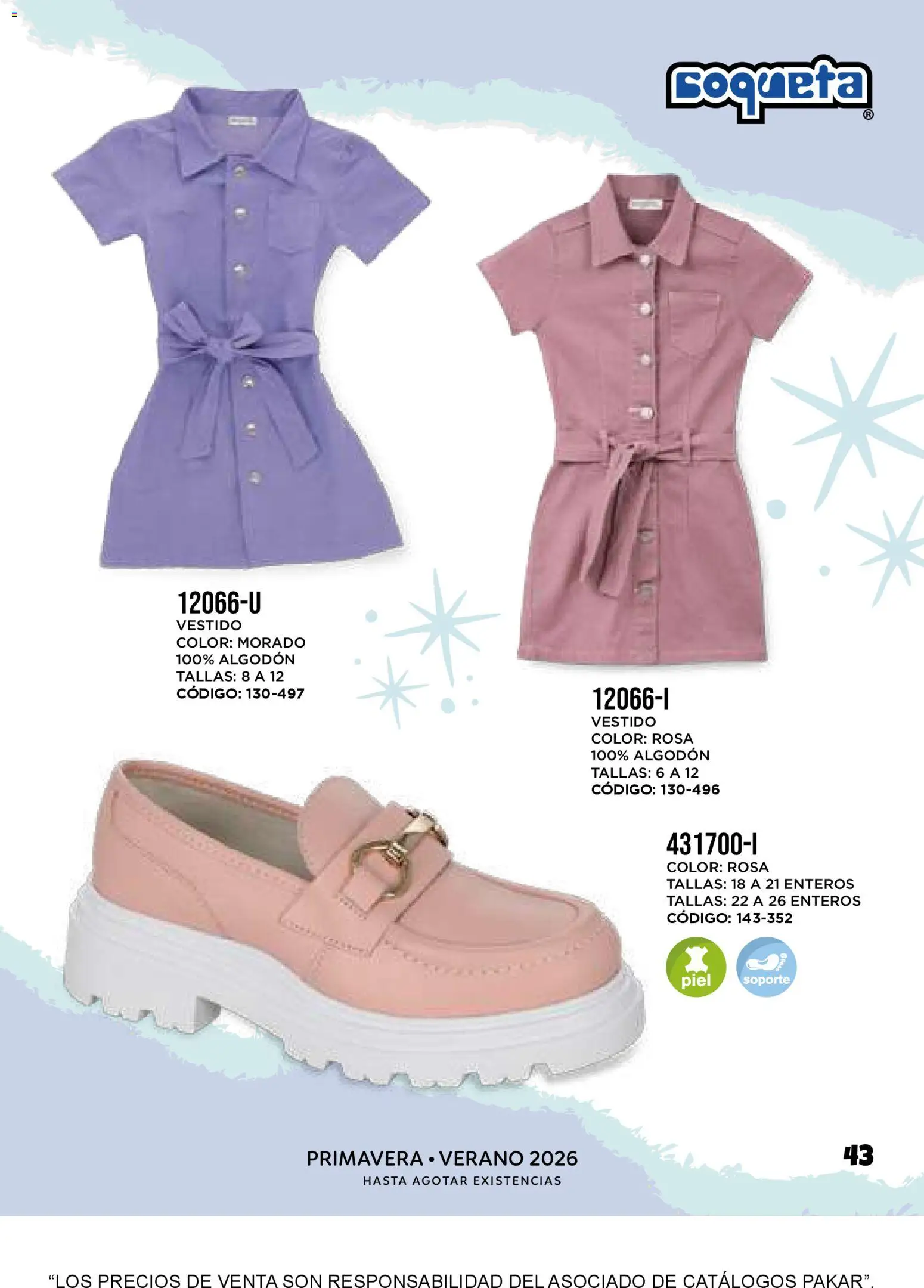 Nuevas ofertas de SC Pakar válidas en toda la República Mexicana desde el 30/01/2026. ¡Encuentra las mejores ofertas en SC Pakar catálogo Coqueta! | Página: 43 | Productos: Algodón, Vestido