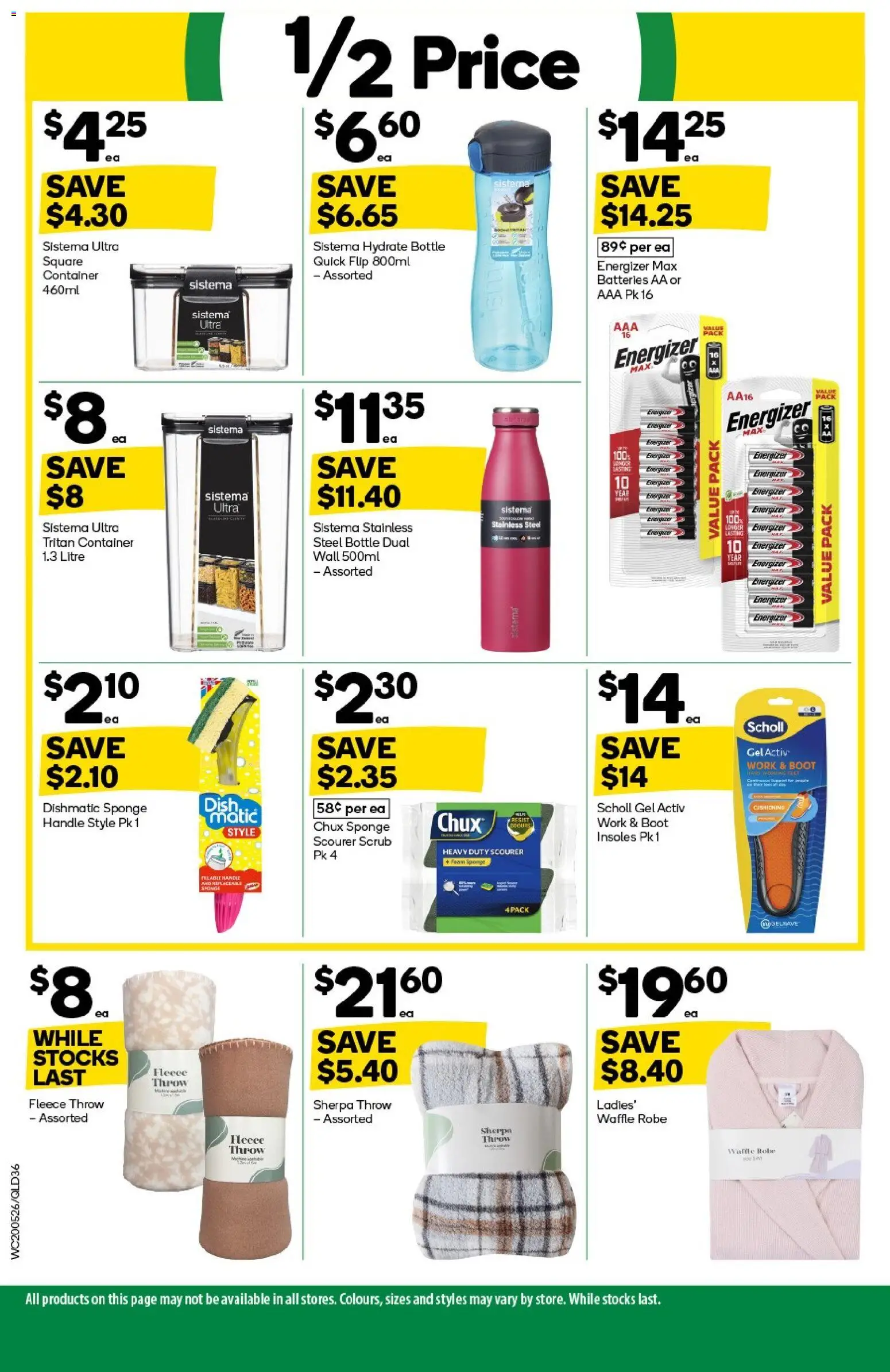 Woolworths catalogue - valid from 20.05.2026 | Page: 34 | Products: Scrub, Sponge, Batteries