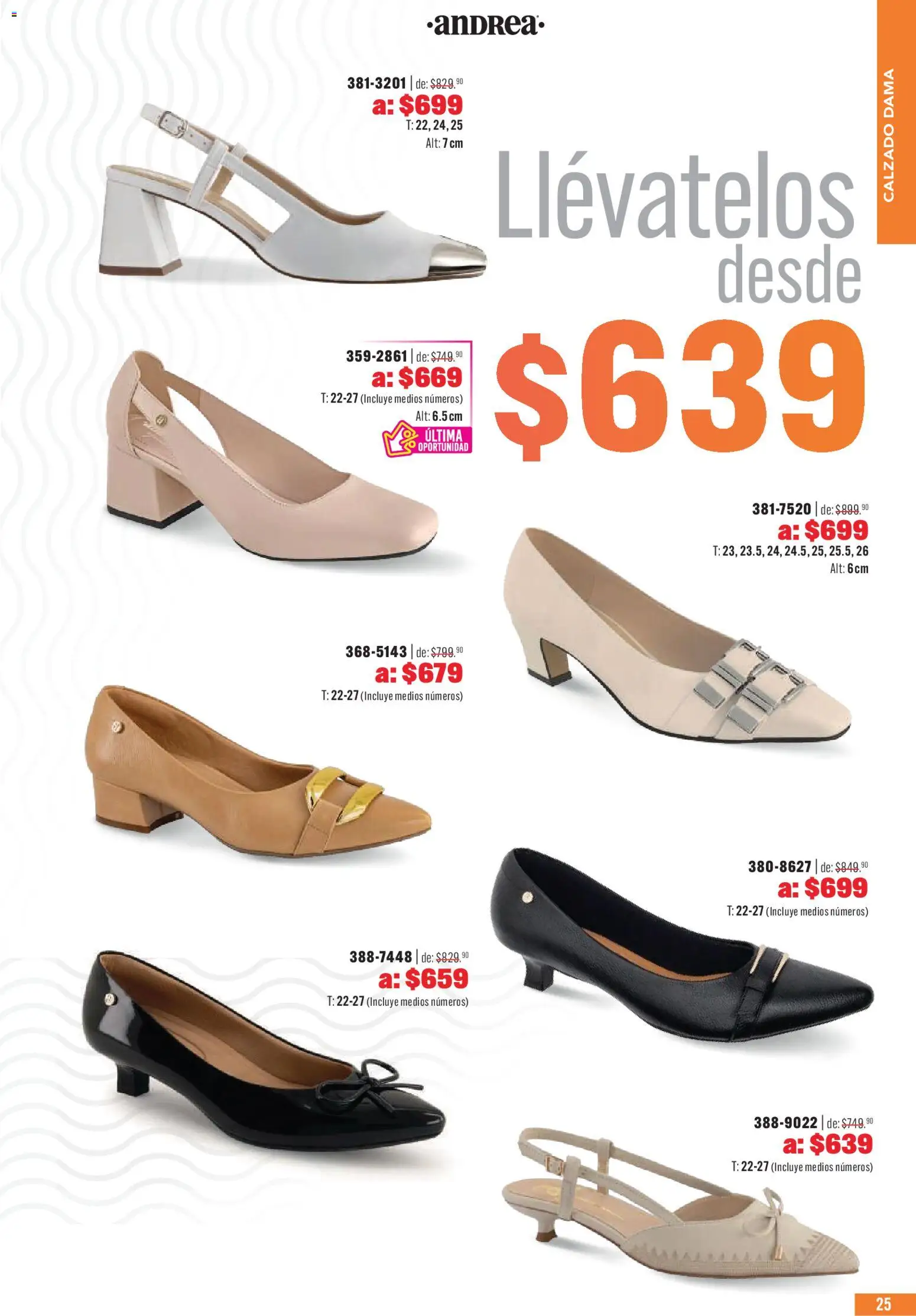 Nuevas ofertas de Andrea válidas en toda la República Mexicana desde el 03.05.2026. ¡Encuentra las mejores ofertas en Andrea catálogo Outlet! | Página: 25