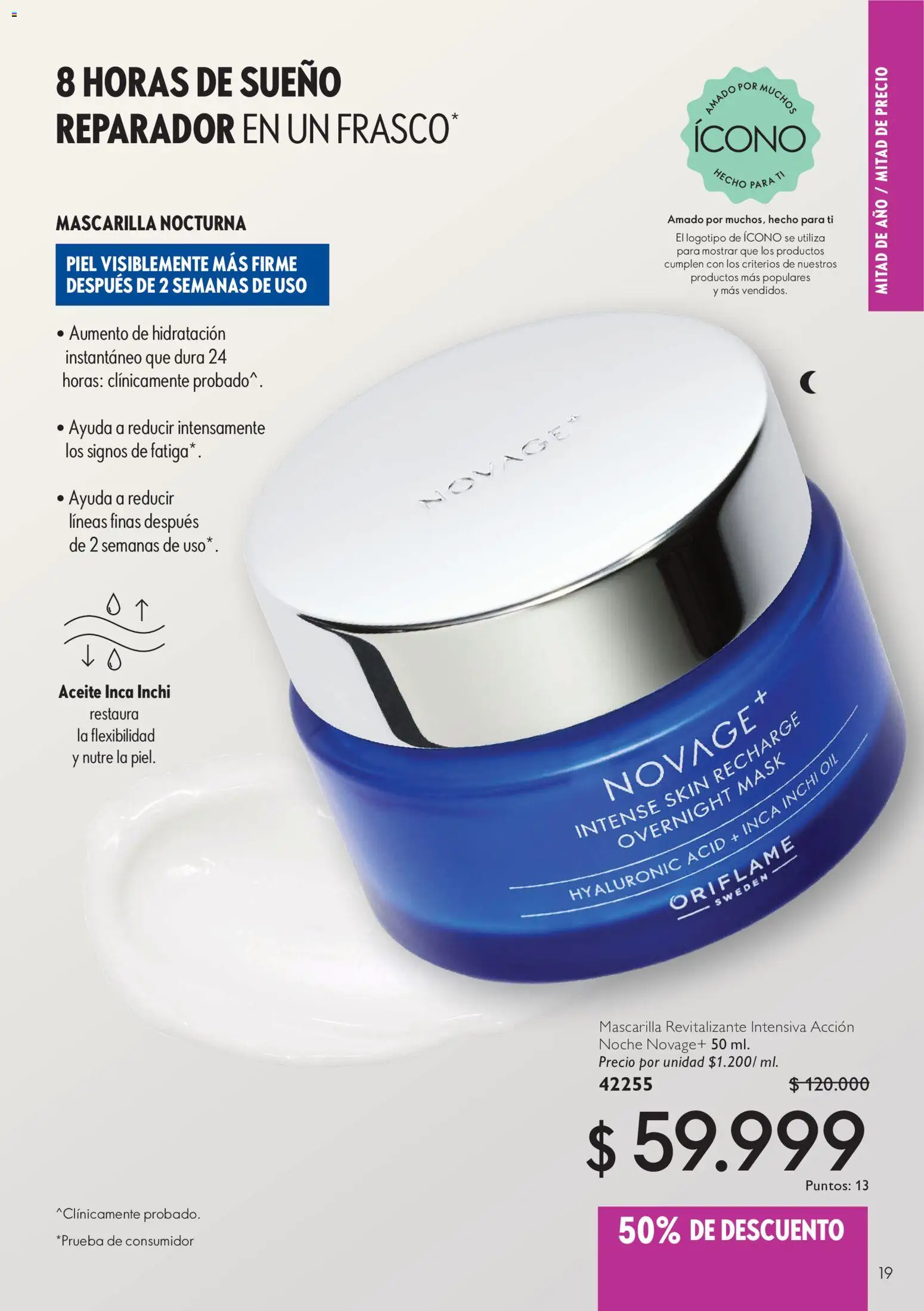 Oriflame revista - valida desde el 11/07/2026 | Página: 19 | Productos: Mascarilla, Aceite