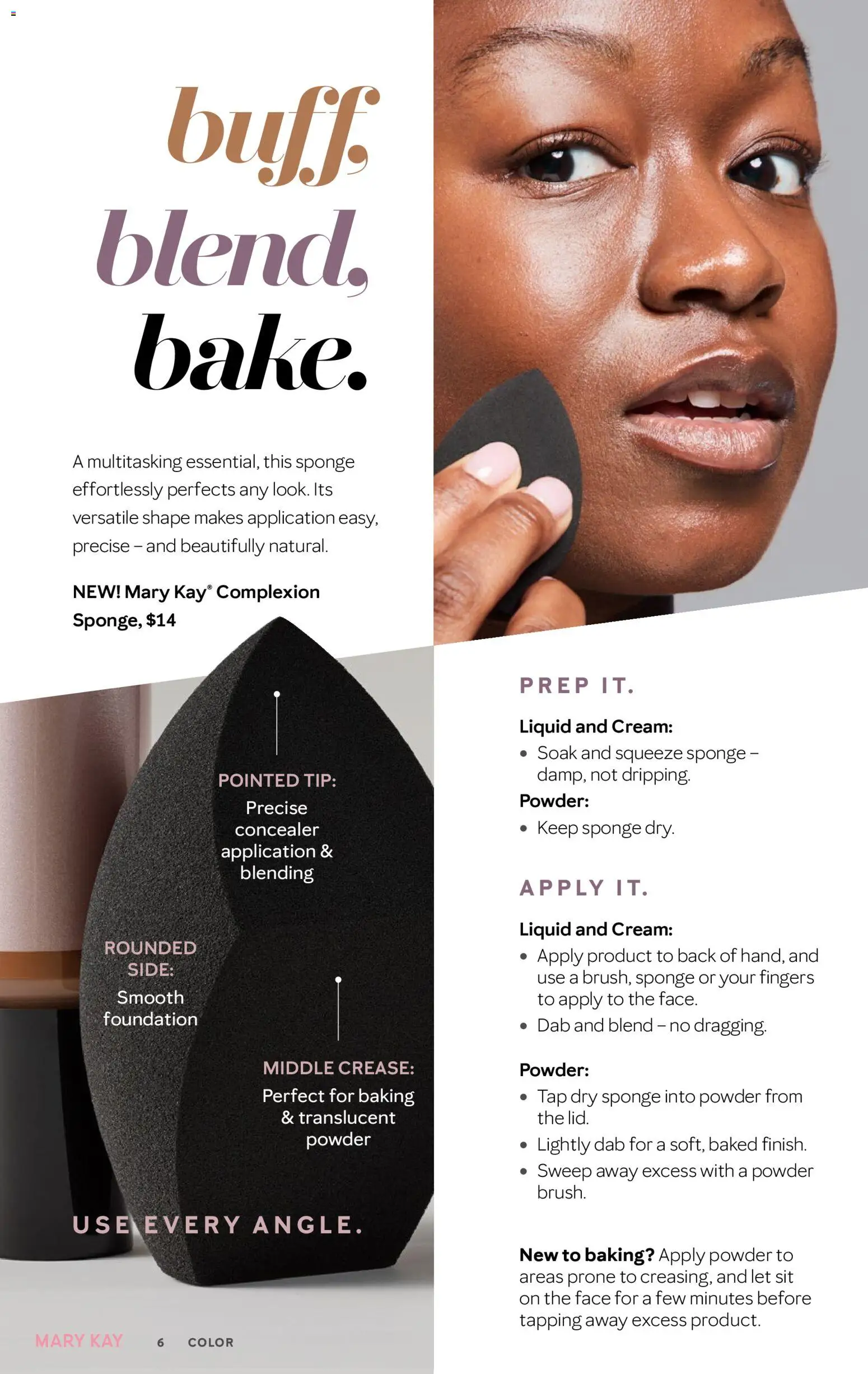 Mary Kay The Look Summer 2026 - valid from 16.05.2026 | Page: 6 | Products: Concealer, Foundation, Cream, Sponge
