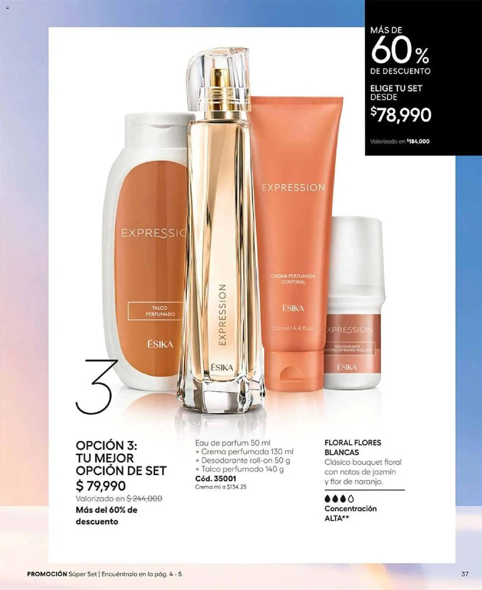 Ésika revista - valida desde el 30/10/2026 | Página: 37 | Productos: Crema, Flores, Desodorante