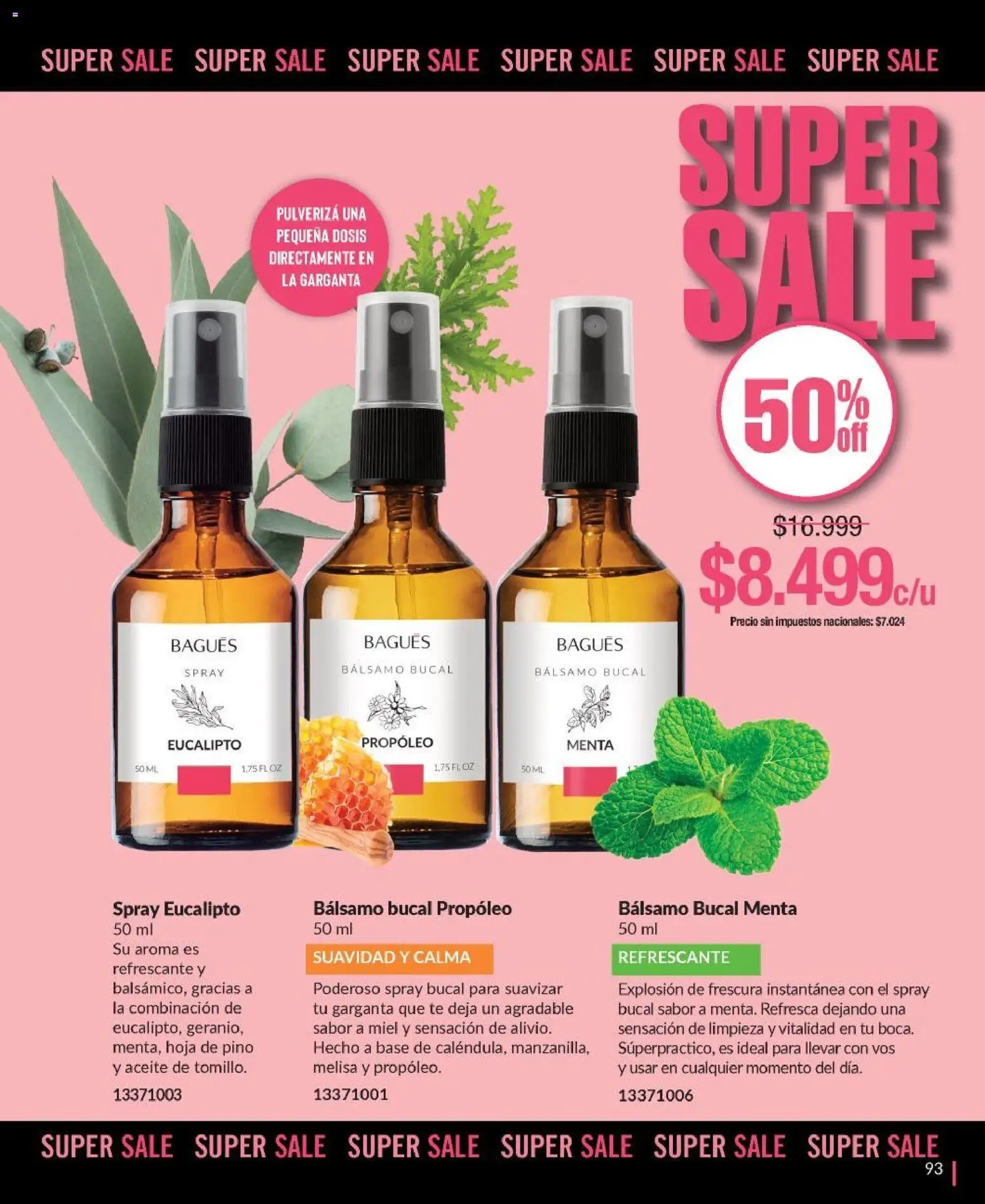 Bagués - Catálogo │ válido desde el 09.03.2026 | Página: 93 | Productos: Aceite, Bálsamo, Té