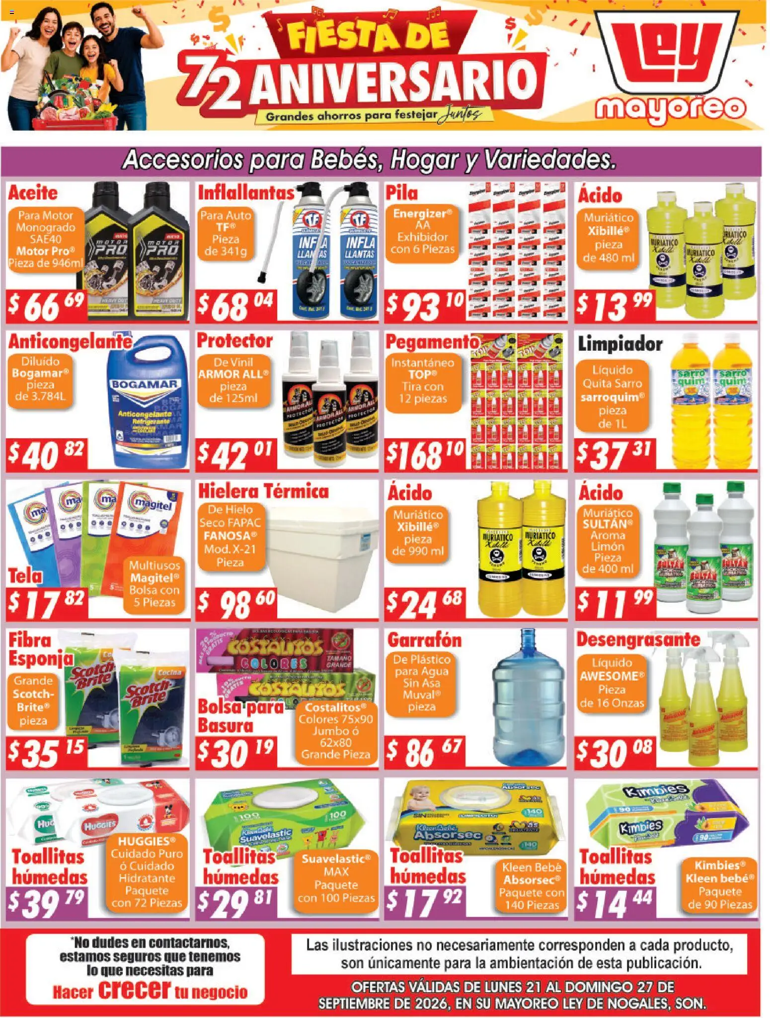 Nuevas ofertas de Casa Ley válidas en toda la República Mexicana desde el 21/09/2026. ¡Encuentra las mejores ofertas en Casa Ley folleto Nogales! | Página: 3 | Productos: Limón, Pegamento, Limpiador, Hielo