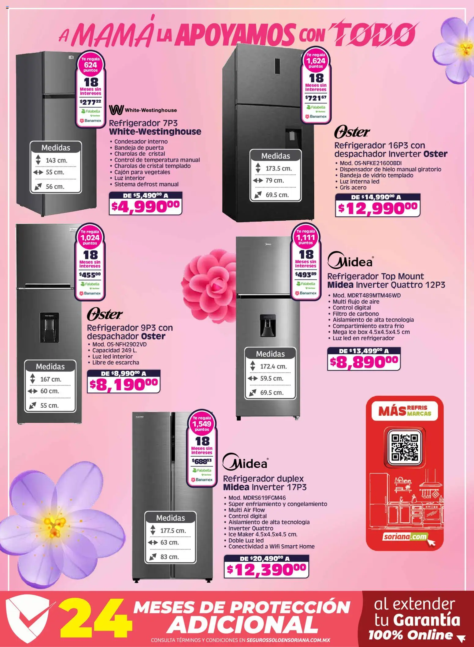 Nuevas ofertas de Soriana válidas en toda la República Mexicana desde el 30.04.2026. ¡Encuentra las mejores ofertas en Soriana A mamá la apoyamos con todo Mercado Nacional! | Página: 8 | Productos: Refrigerador, Bandeja, Top, Té