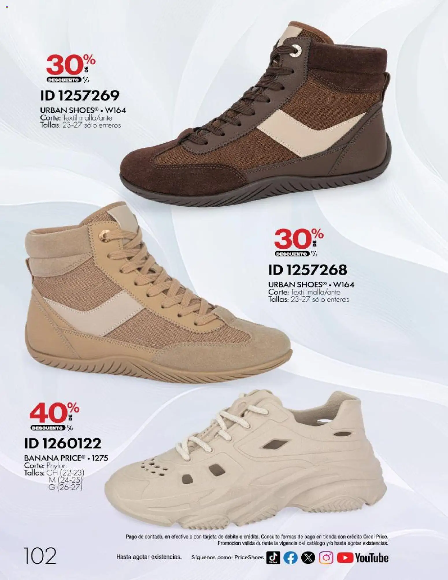 Nuevas ofertas de Price Shoes válidas en toda la República Mexicana desde el 28/10/2026. ¡Encuentra las mejores ofertas en Price Shoes catálogo 10 pagos sin intereses! | Página: 102