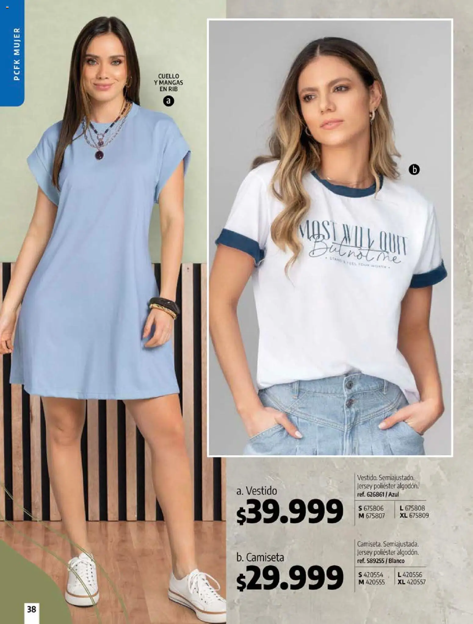 Pacifika revista - valida desde el 18/10/2026 | Página: 38 | Productos: Camiseta, Vestido, Cuello
