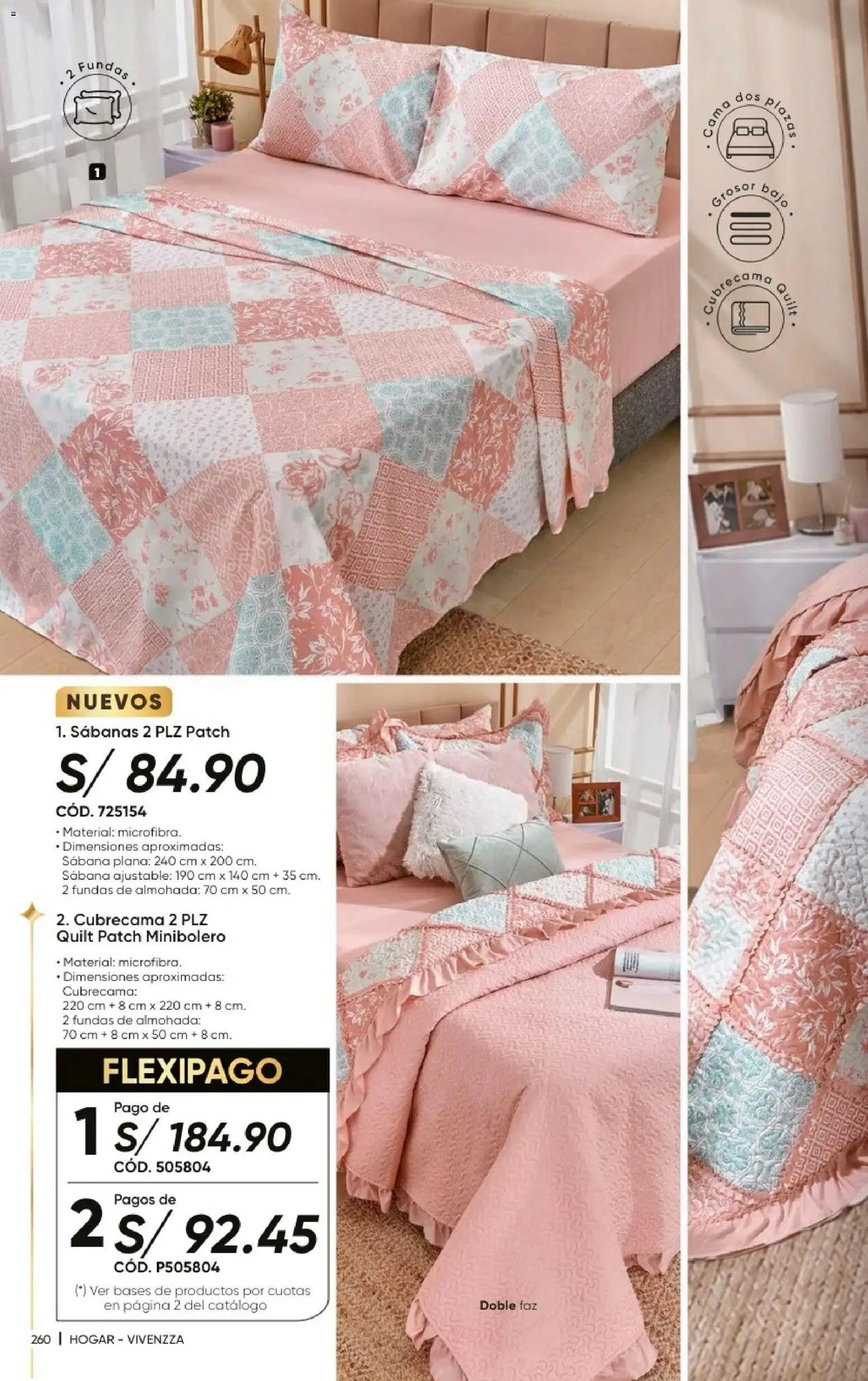 Catálogo Azzorti válido desde 20/09/2026 | Página: 262 | Productos: Cama, Almohada, Bajo