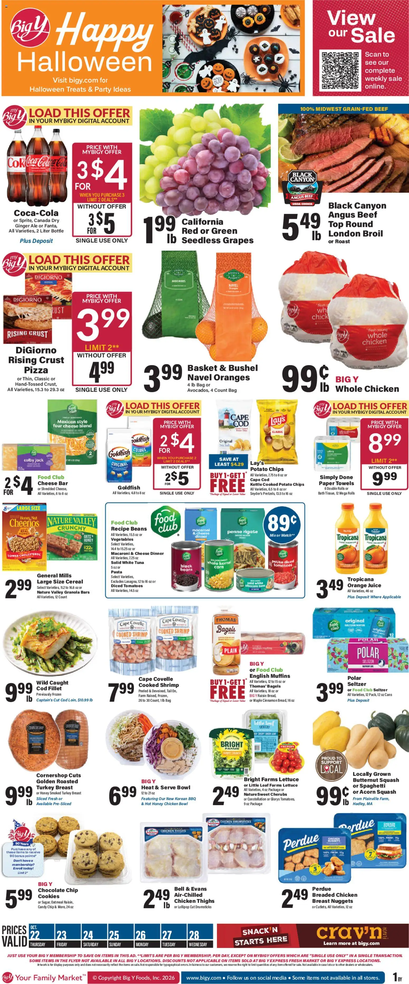 Big Y Weekly Ad (10/22 - 10/28 2026)