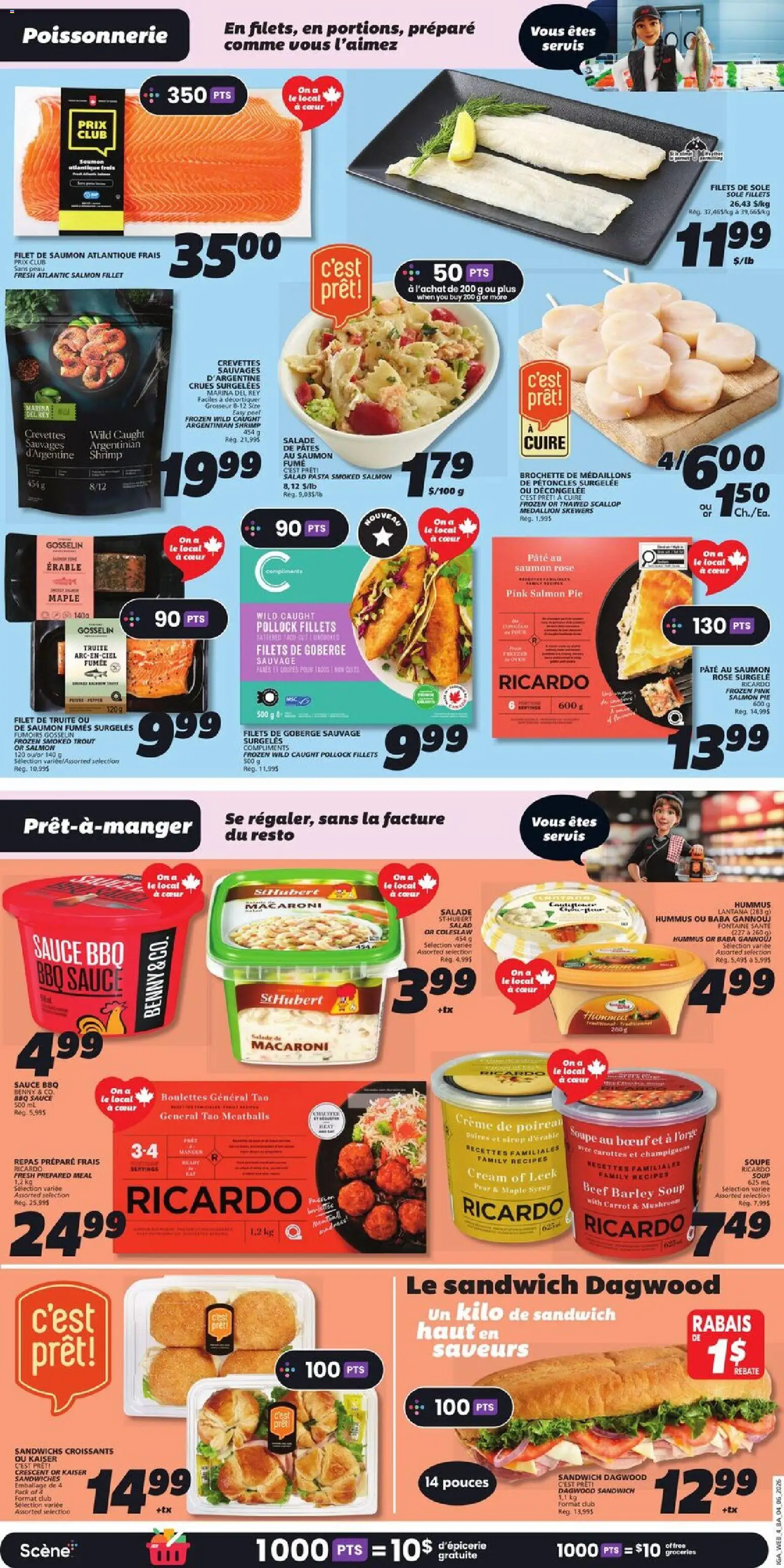 IGA flyer valid from 04.06.2026 | Page: 8 | Products: Beef, Pasta, Carrot, Cream