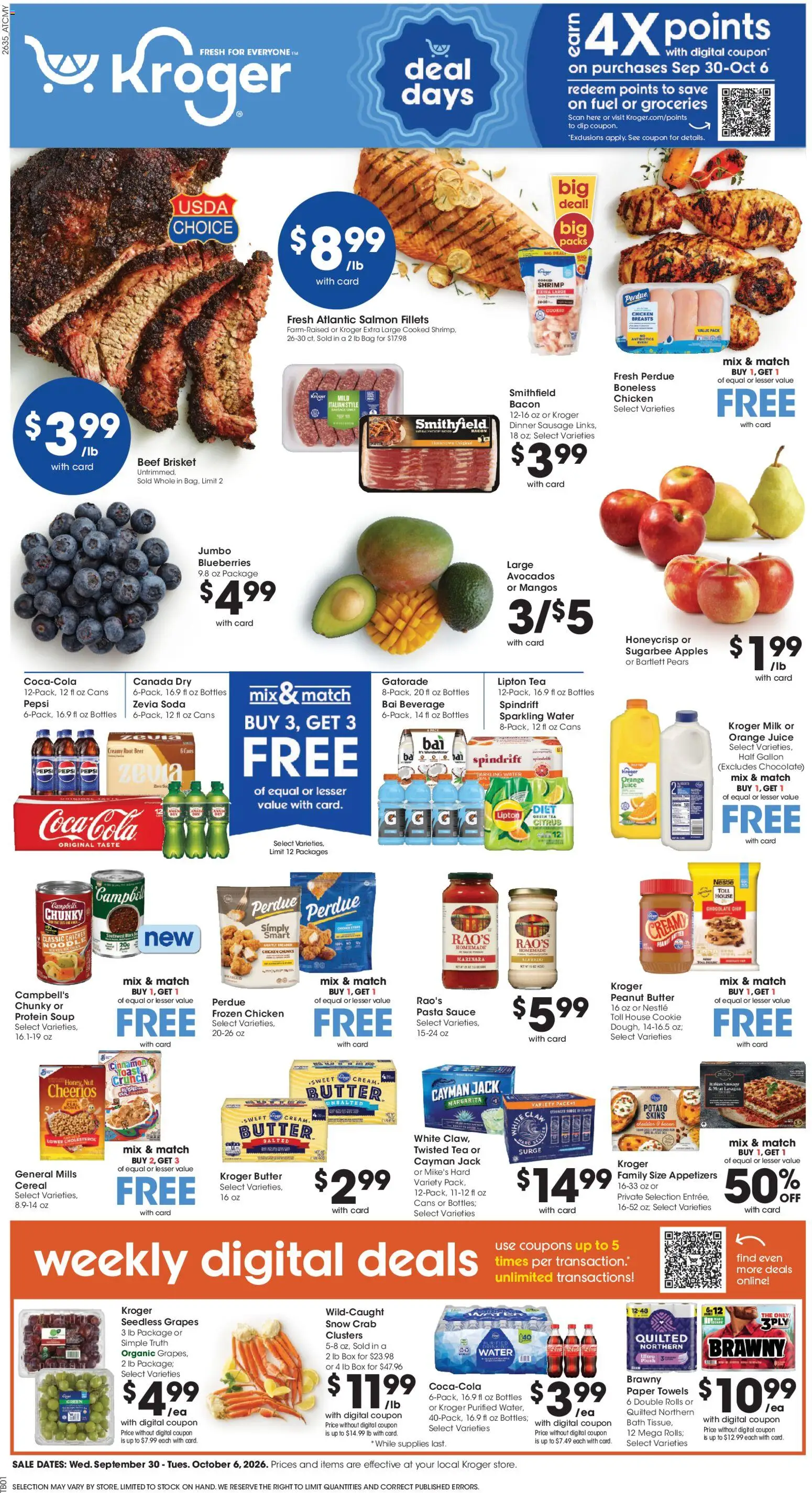 Kroger (09/30 - 10/06 2026) This Week Price Drop