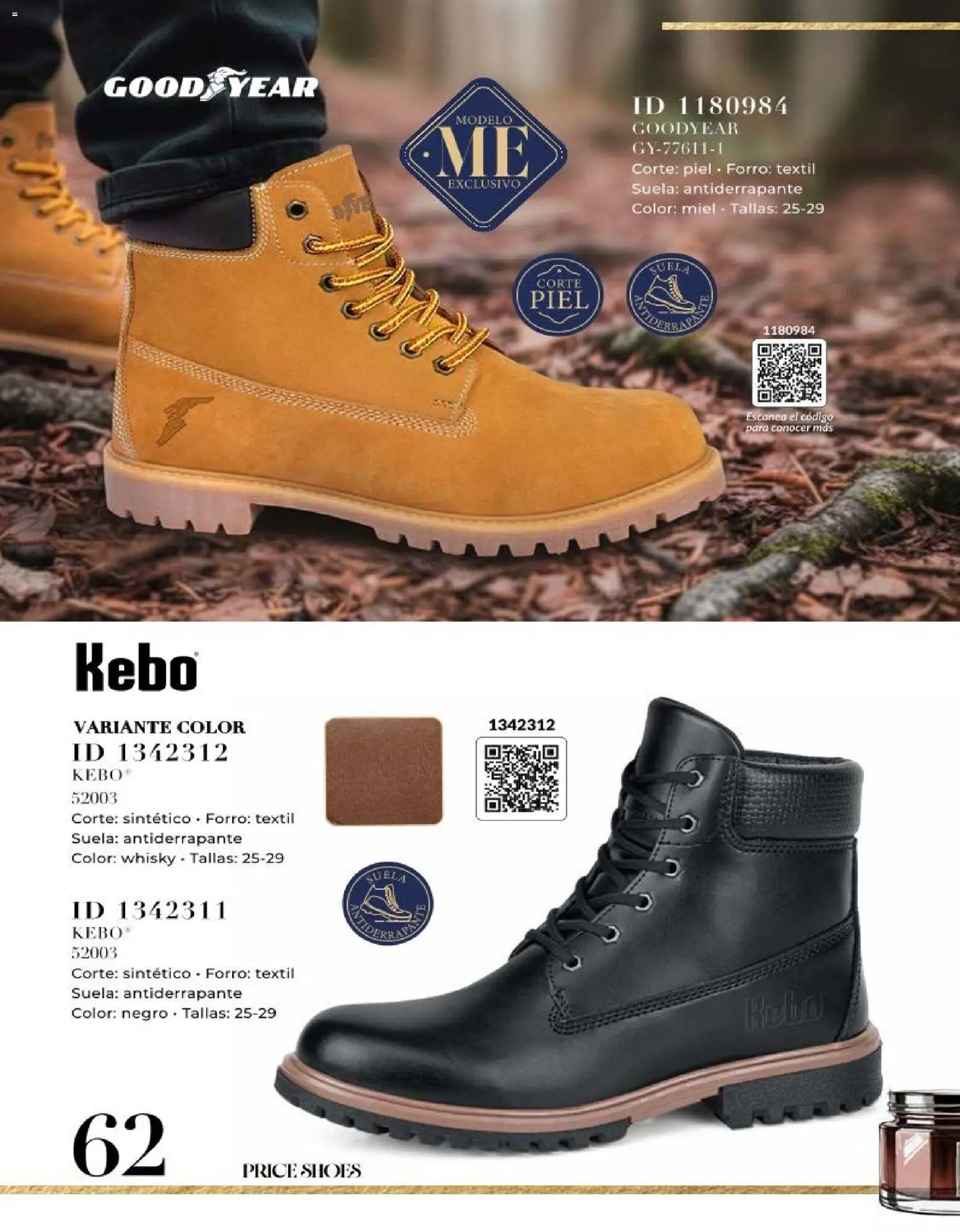 Nuevas ofertas de Price Shoes válidas en toda la República Mexicana desde el 25/06/2026. ¡Encuentra las mejores ofertas en Price Shoes catálogo Caballeros Mini! | Página: 62