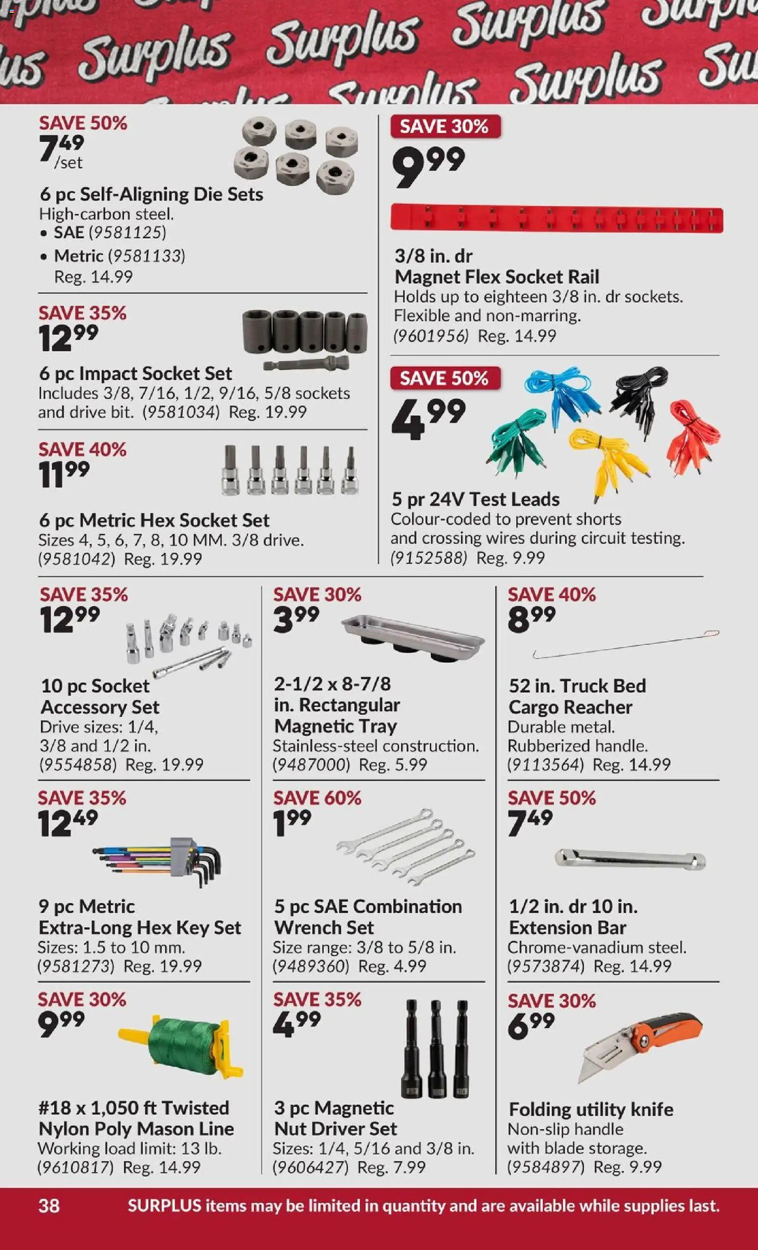 Princess Auto flyer valid from Aug 11, 2026 | Page: 45 | Products: PC, Bed, Socket, Shorts