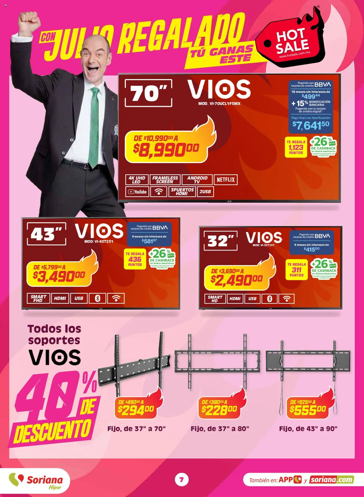 Nuevas ofertas de Soriana válidas en toda la República Mexicana desde el 25.05.2026. ¡Encuentra las mejores ofertas en Soriana Hot Sale Híper Nacional! | Página: 7 | Productos: Té