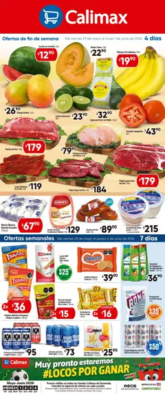 Vista previa de Calimax folleto Ensenada, nuevo folleto de la tienda, válido en México a partir del 29.05.2026