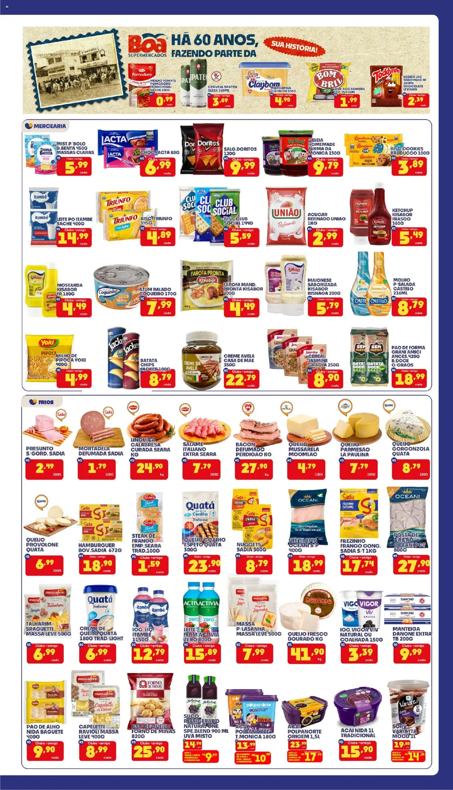 Boa Supermercados Folheto - válido de 04/09/2026 | Página: 3 | Produtos: Mandioca, Bebida, Açúcar, Açaí