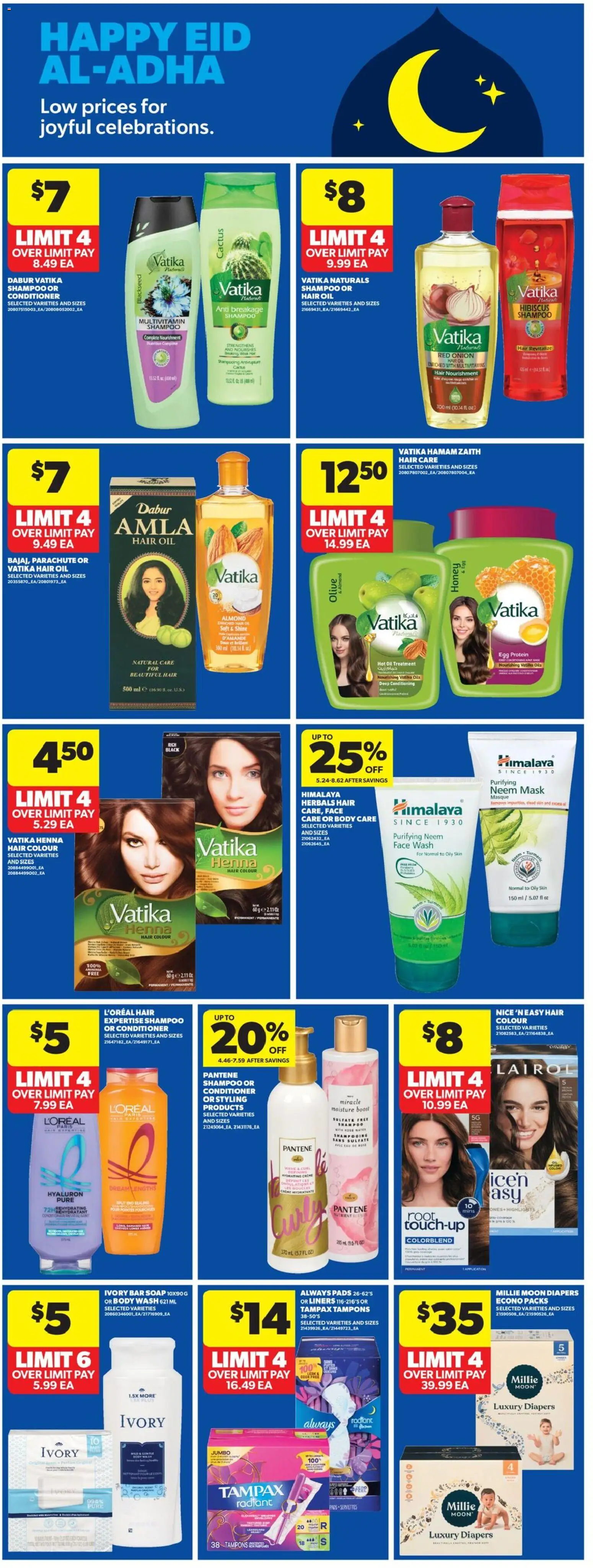 Real Canadian Superstore flyer valid from 07.05.2026 | Page: 34 | Products: Conditioner, Hair oil, Face wash, Body wash