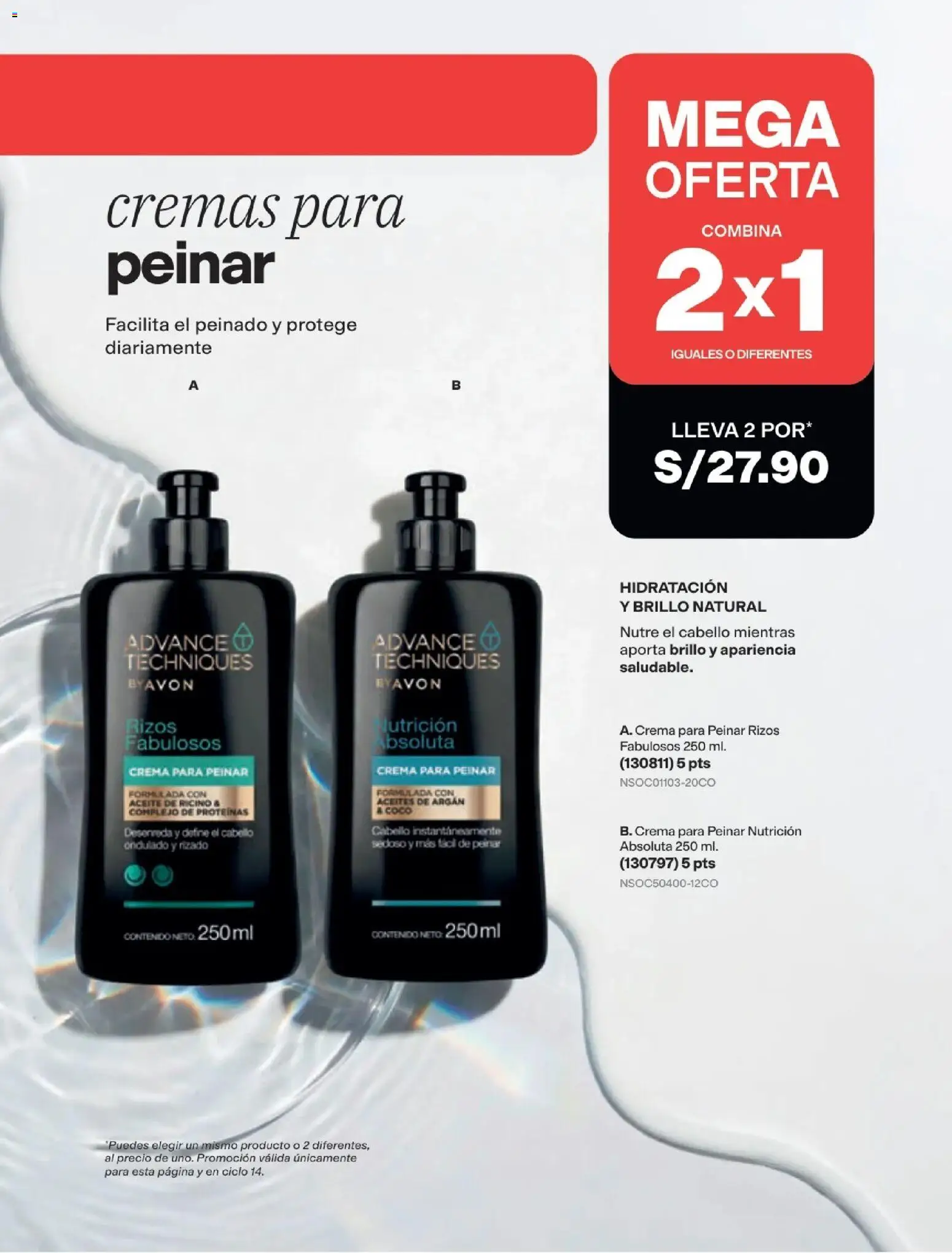 Catálogo Avon válido desde 29/08/2026 | Página: 241 | Productos: Aceite, Crema, Peinado, Coco