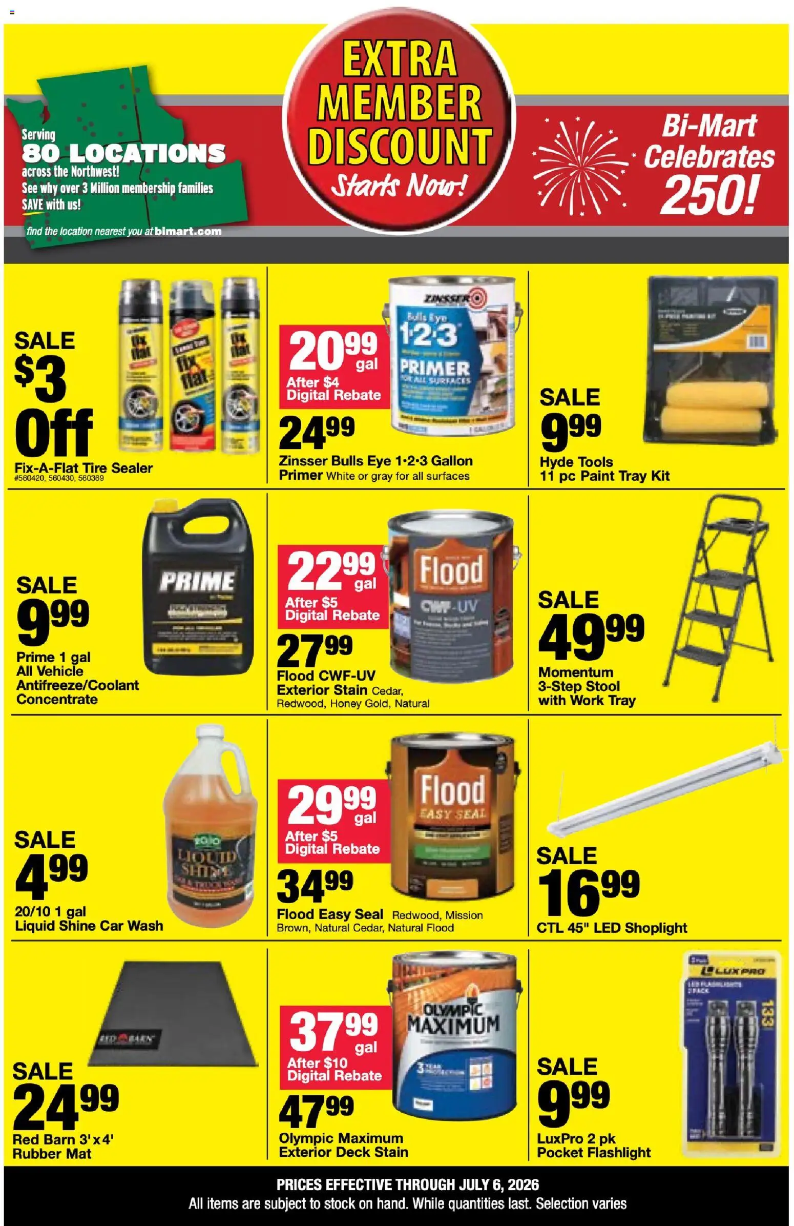 Bi-Mart Extra Member Discount - valid from 06/23/2026 | Page: 8 | Products: Tire, Pc