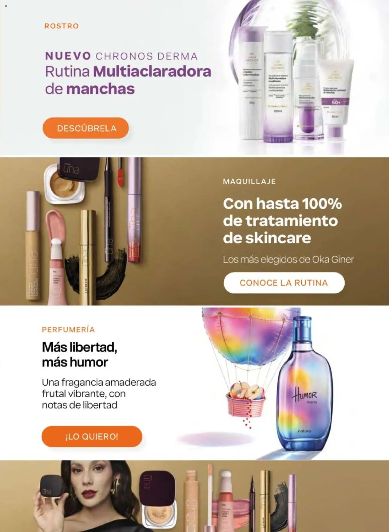 Nuevas ofertas de Natura válidas en toda la República Mexicana desde el 10/07/2026. ¡Encuentra las mejores ofertas en Natura campaña 11 2026! | Página: 3 | Productos: Fragancia, Maquillaje