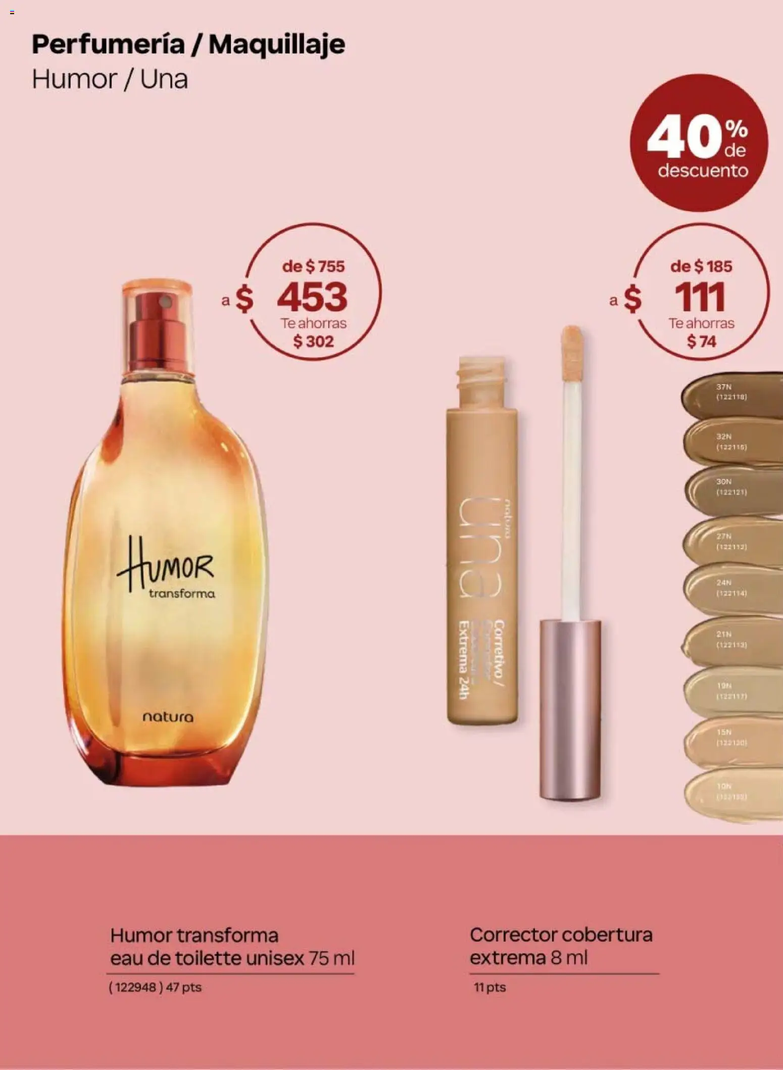 Nuevas ofertas de Natura válidas en toda la República Mexicana desde el 10/07/2026. ¡Encuentra las mejores ofertas en Natura campaña 11 2026! | Página: 8 | Productos: Té, Eau de toilette, Maquillaje, Corrector