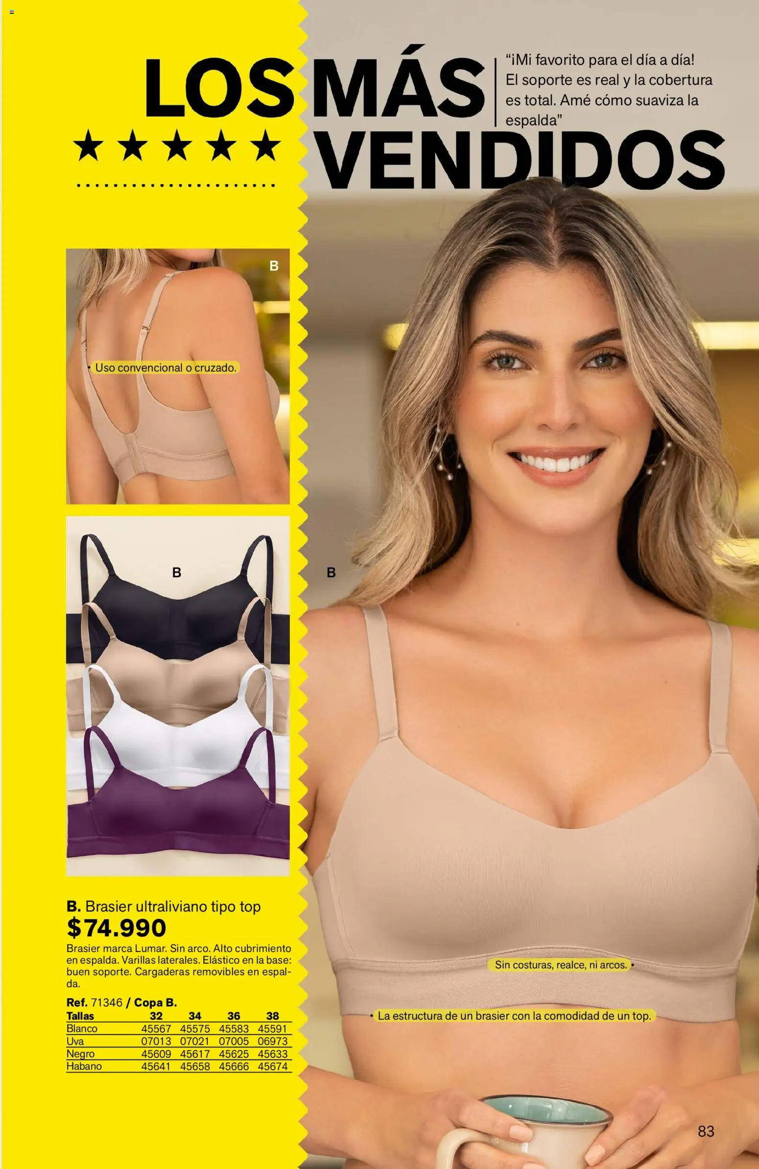Leonisa revista - valida desde el 01/10/2026 | Página: 83 | Productos: Brasier, Top