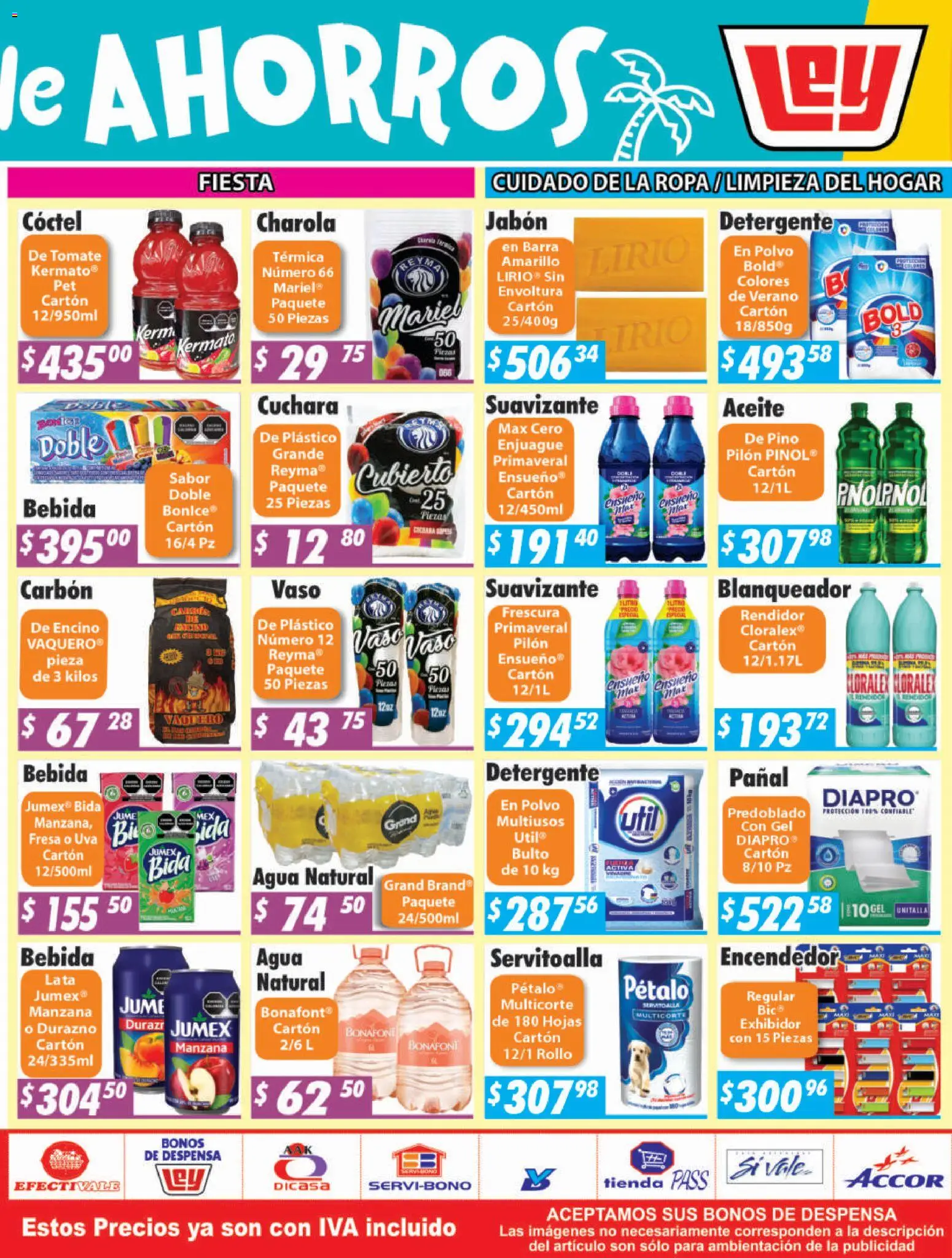 Nuevas ofertas de Casa Ley válidas en toda la República Mexicana desde el 27/07/2026. ¡Encuentra las mejores ofertas en Casa Ley folleto Tepic! | Página: 4 | Productos: Tomate, Uva, Barra, Polvo