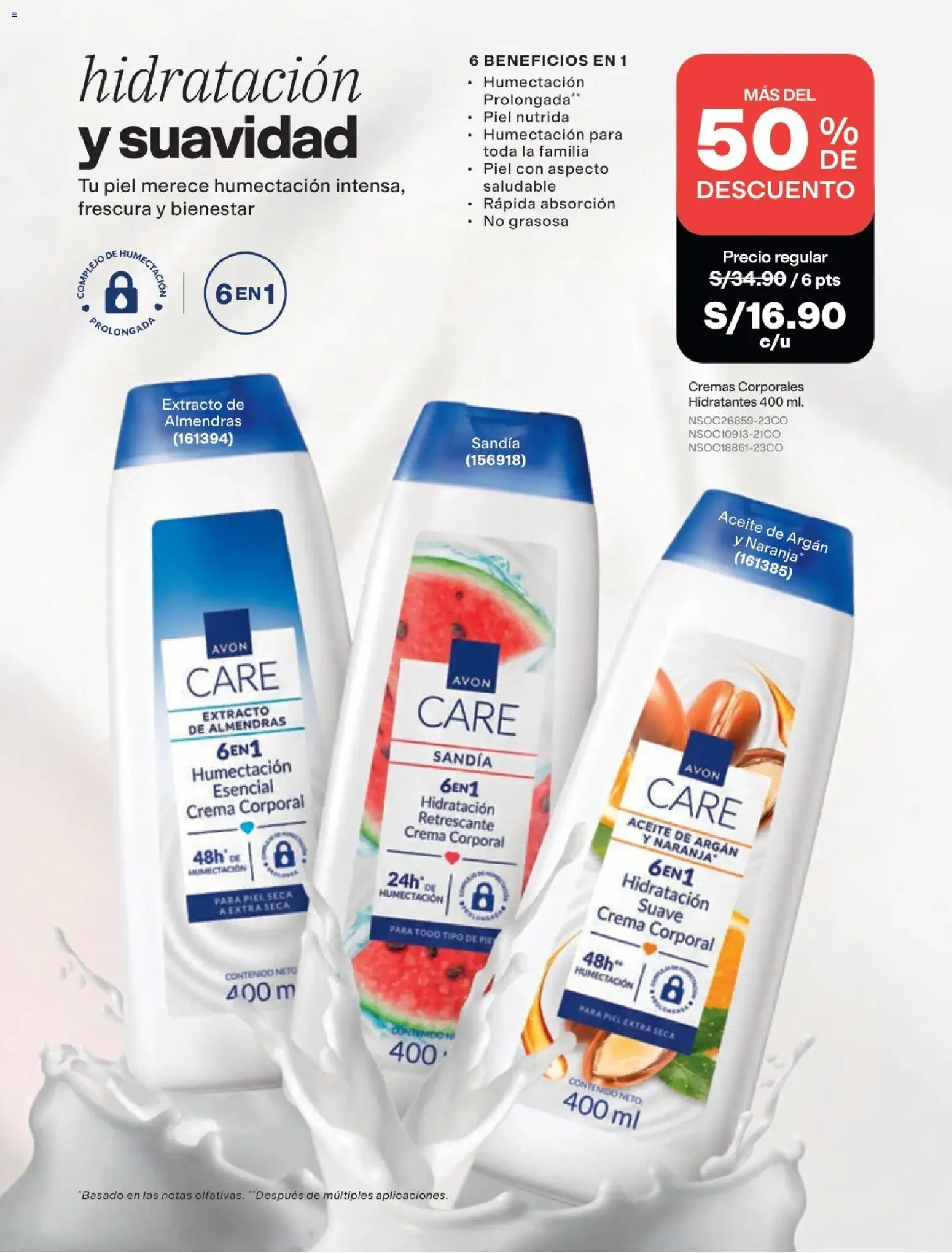 Catálogo Avon válido desde 15/09/2026 | Página: 126 | Productos: Aceite, Crema, Almendras, Sandía