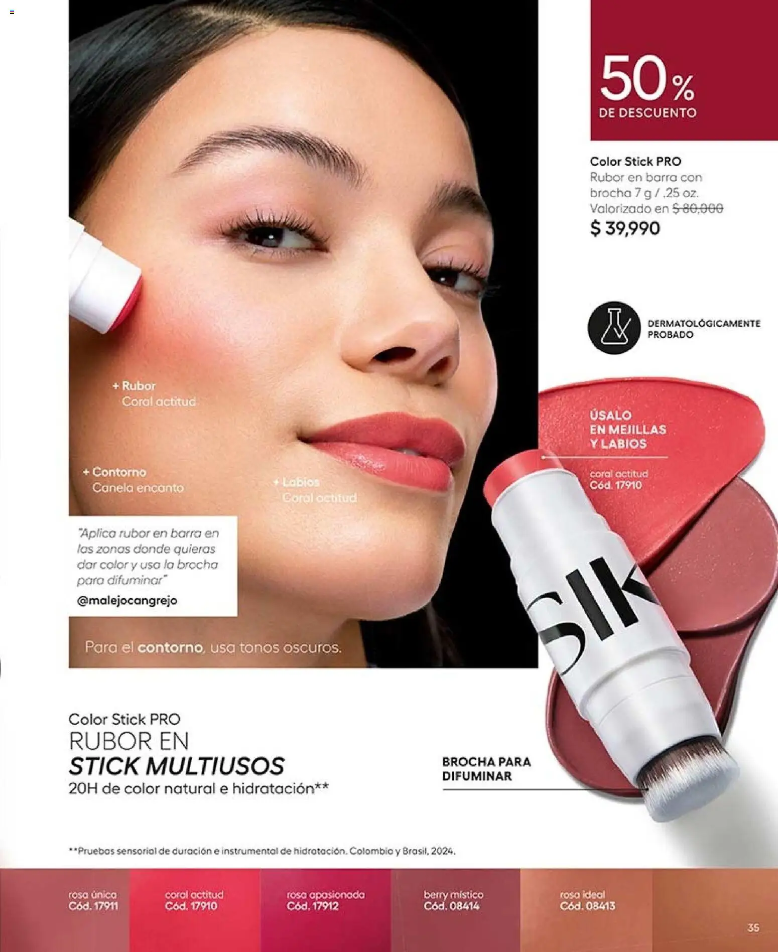 Ésika revista - valida desde el 07/09/2026 | Página: 37 | Productos: Rubor, Brocha, Contorno