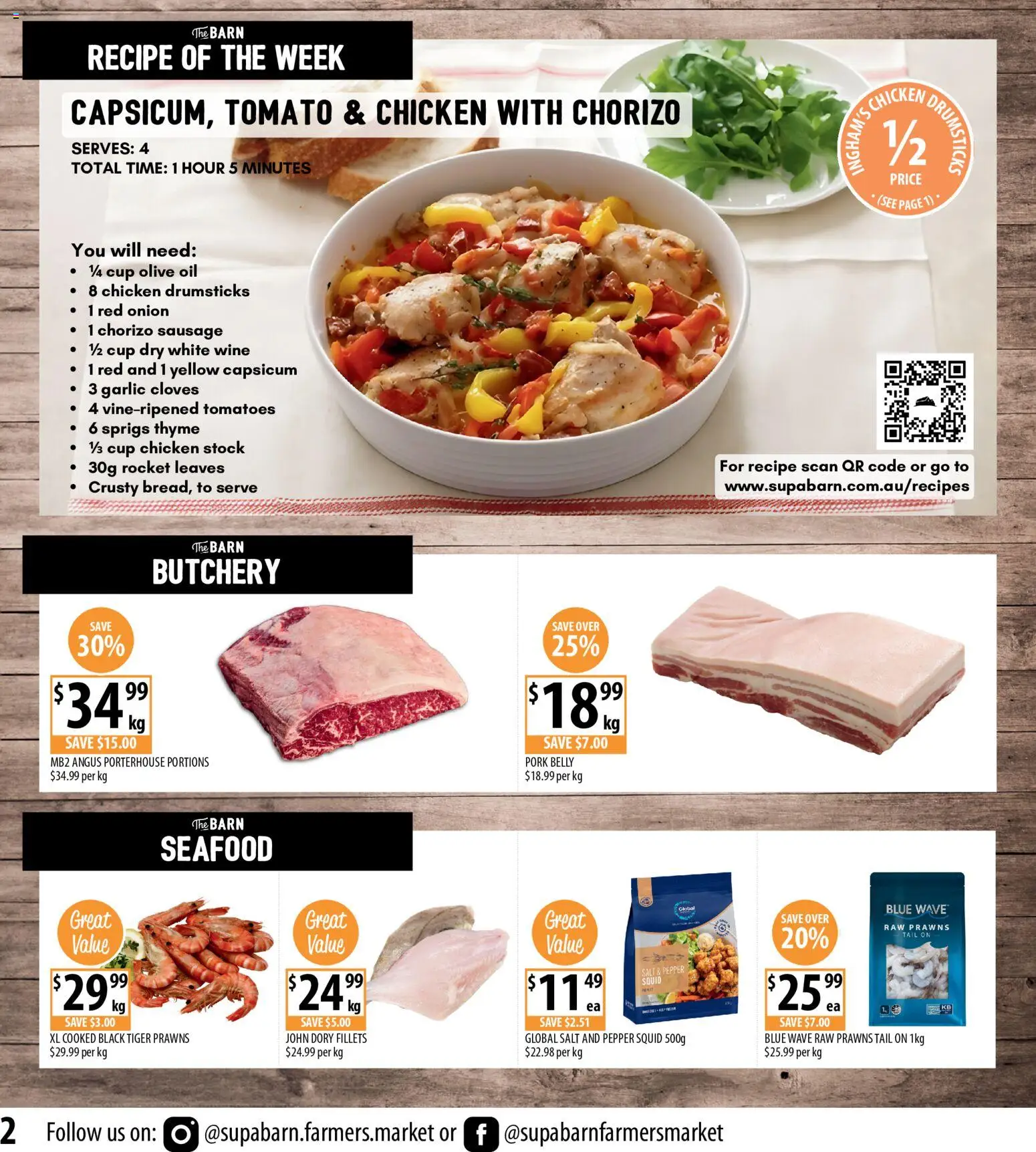 Supabarn catalogue - valid from 03.06.2026 | Page: 2 | Products: Capsicum, Wine, Olive oil, Rocket