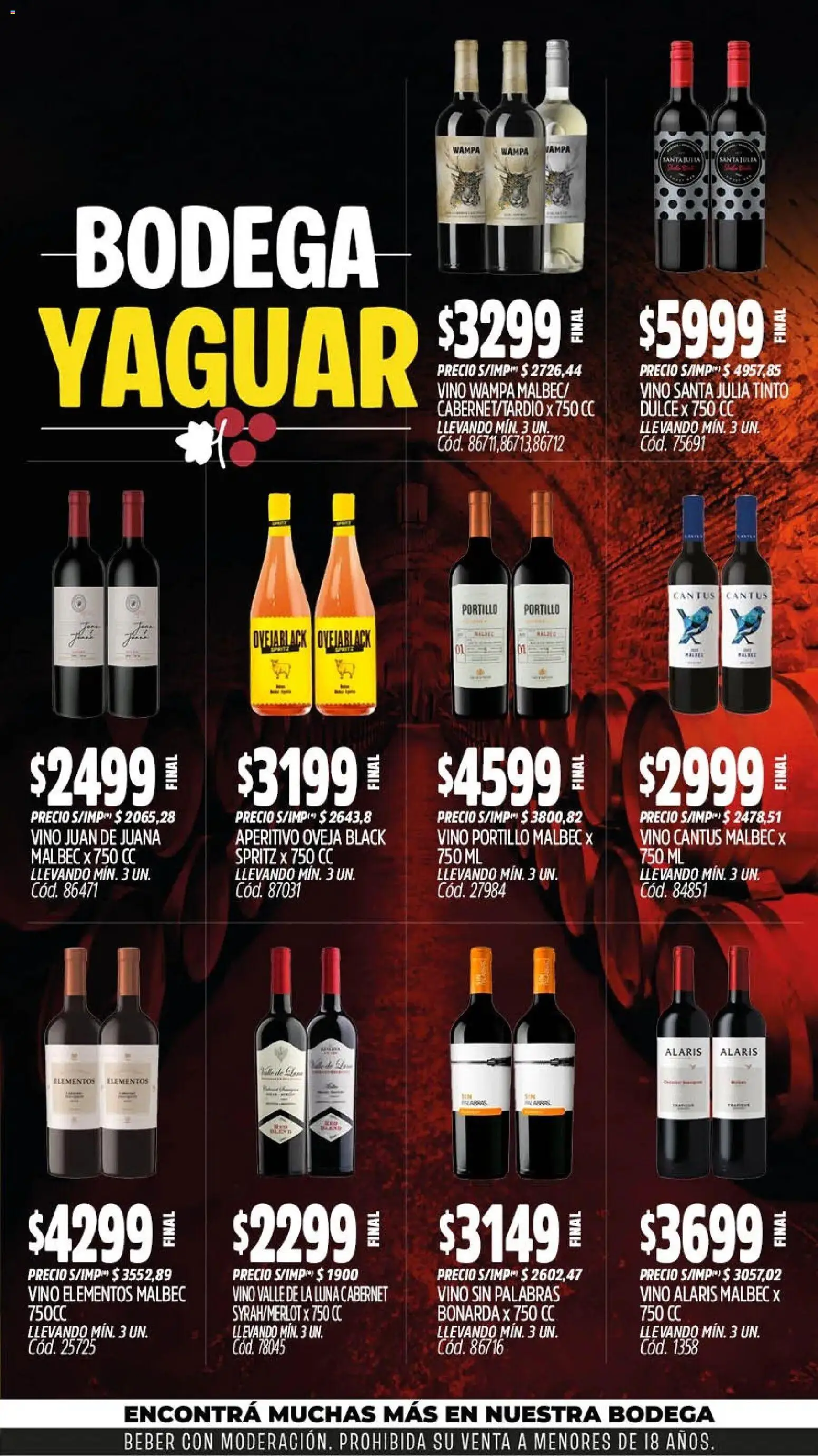 Yaguar - Oferta Semanal San Juan │ válido desde el 03/08/2026 | Página: 6 | Productos: Vino