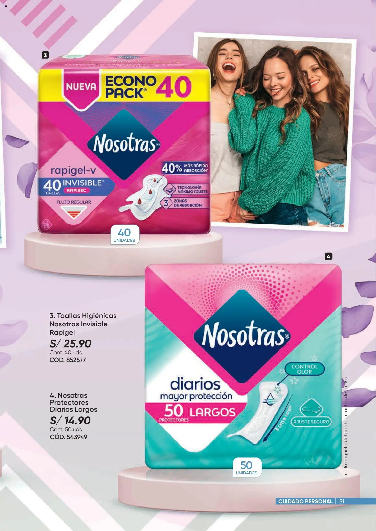 Catálogo Azzorti válido desde 09/03/2026 | Página: 51 | Productos: Toallas, Protectores, Protectores diarios