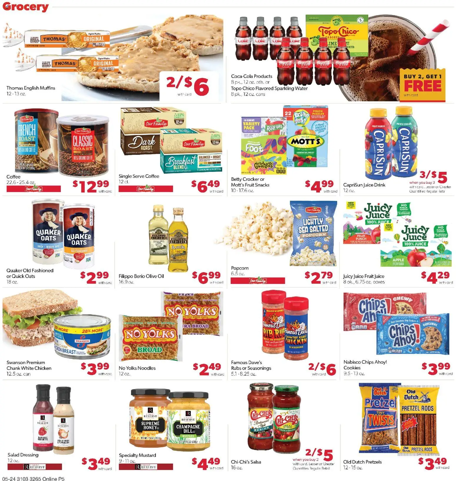 Family Fare Weekly Ad - SD - valid from 24.05.2026 | Page: 9 | Products: Chocolate, Pasta, Cookies, Sugar
