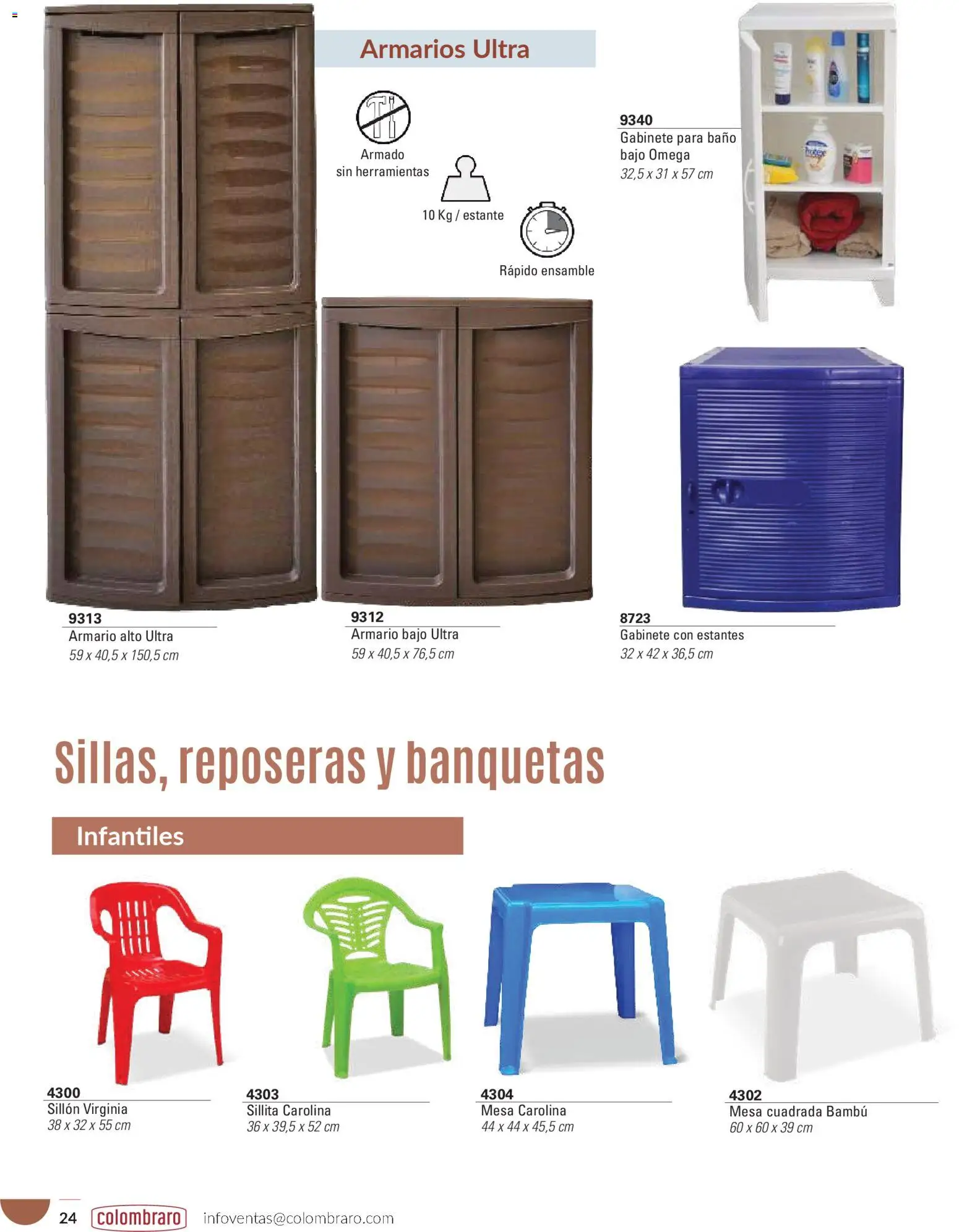 Colombraro catálogo │ válido desde el 26.01.2026 | Página: 24 | Productos: Estante, Mesa, Baño, Gabinete