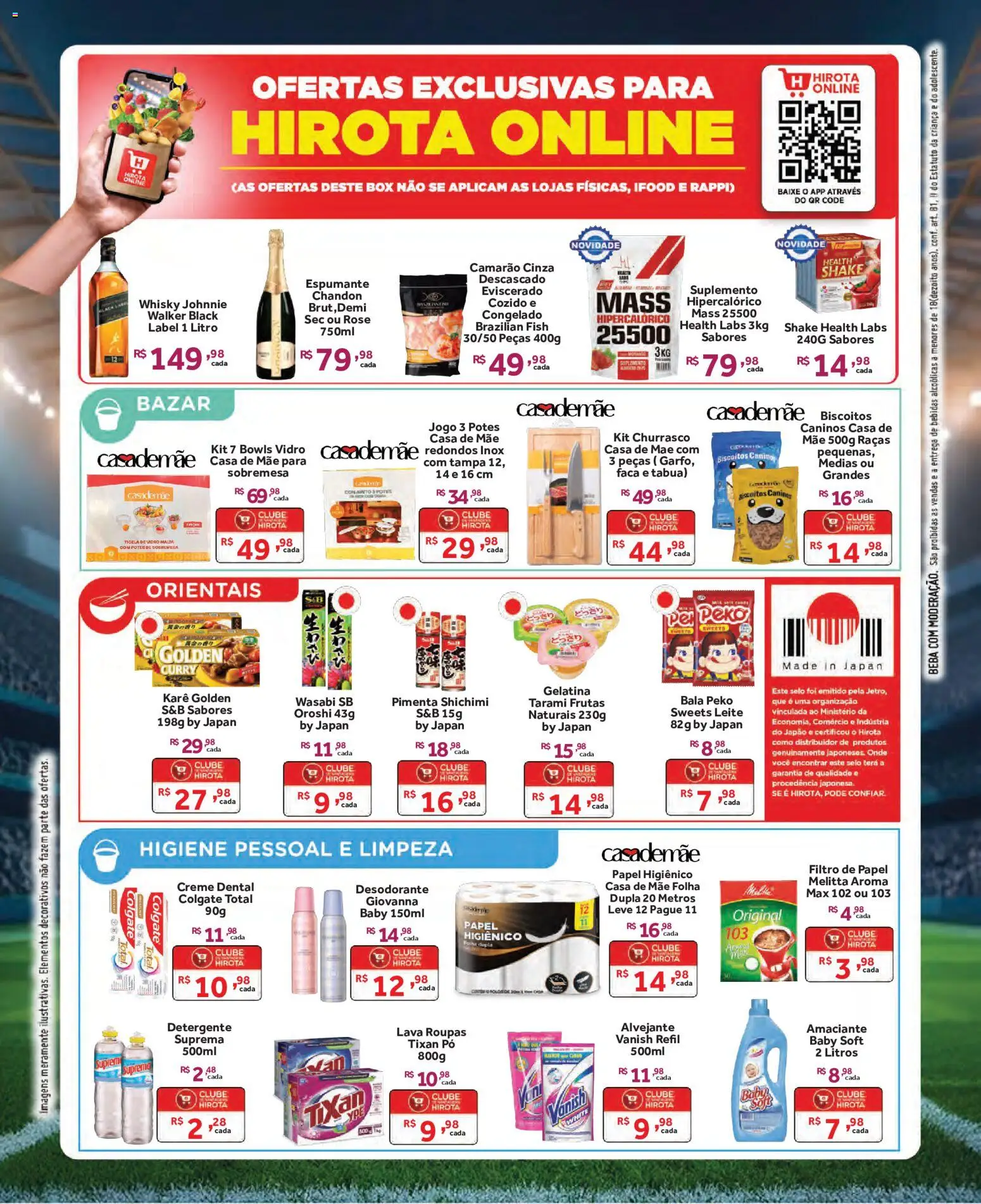 Hirota Food Folheto - válido de 24/06/2026 | Página: 4 | Produtos: Pimenta, Whisky, Camarão, Tigela