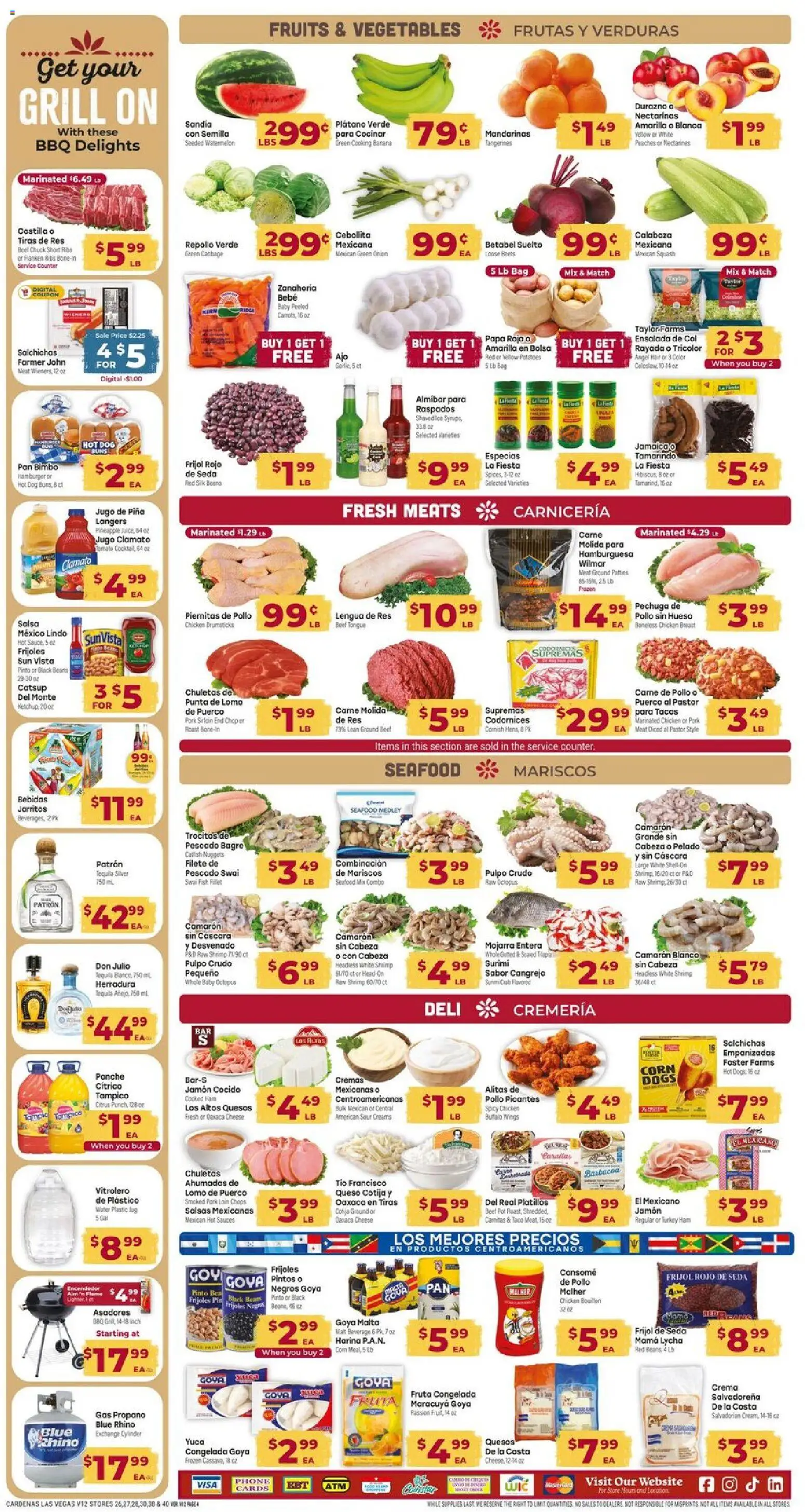 Cardenas Weekly Ad - NV - valid from 20.05.2026 | Page: 4 | Products: Juice, Vegetables, Watermelon, Grill