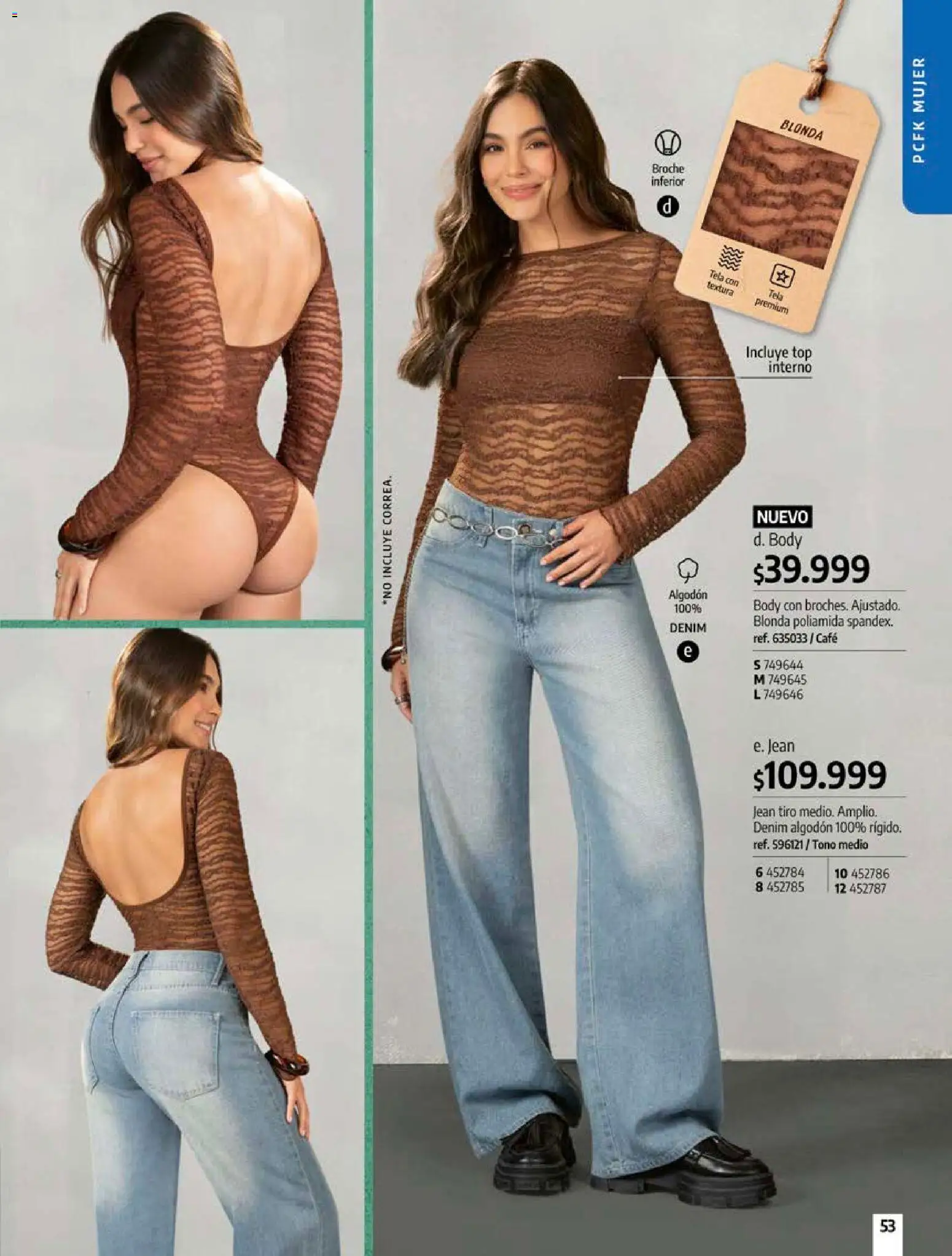 Pacifika revista - valida desde el 12/07/2026 | Página: 53 | Productos: Body, Jean, Top, Café