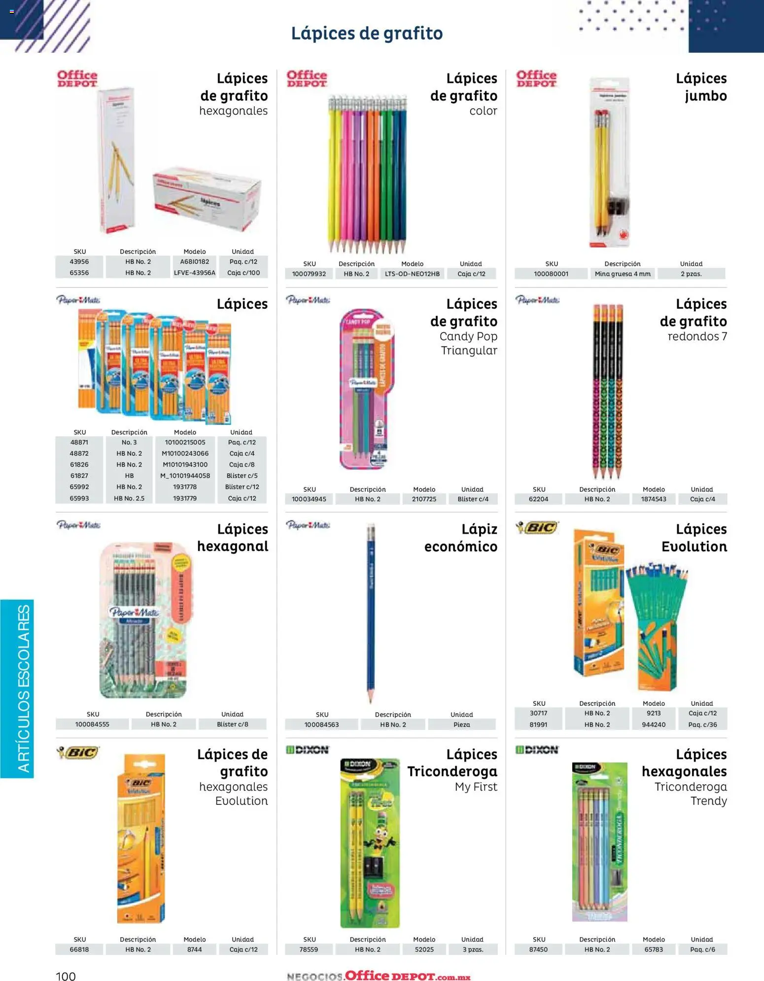Nuevas ofertas de Office Depot válidas en toda la República Mexicana desde el 12/01/2026. ¡Encuentra las mejores ofertas en Office Depot catálogo 2026! | Página: 102 | Productos: Mate, Caja