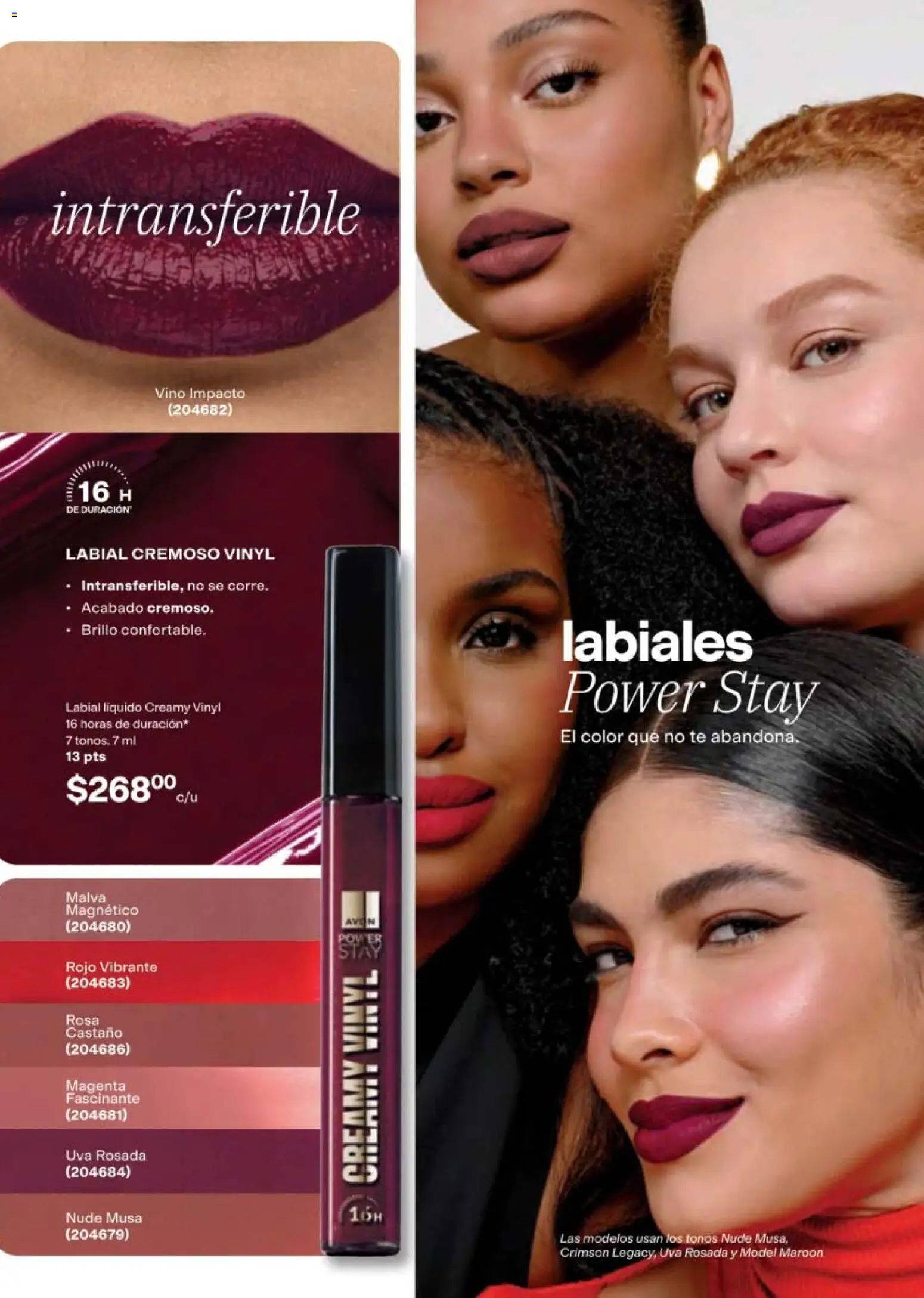 Nuevas ofertas de AVON válidas en toda la República Mexicana desde el 11/09/2026. ¡Encuentra las mejores ofertas en AVON campaña 14 2026! | Página: 45 | Productos: Brillo, Uva, Vino, Té