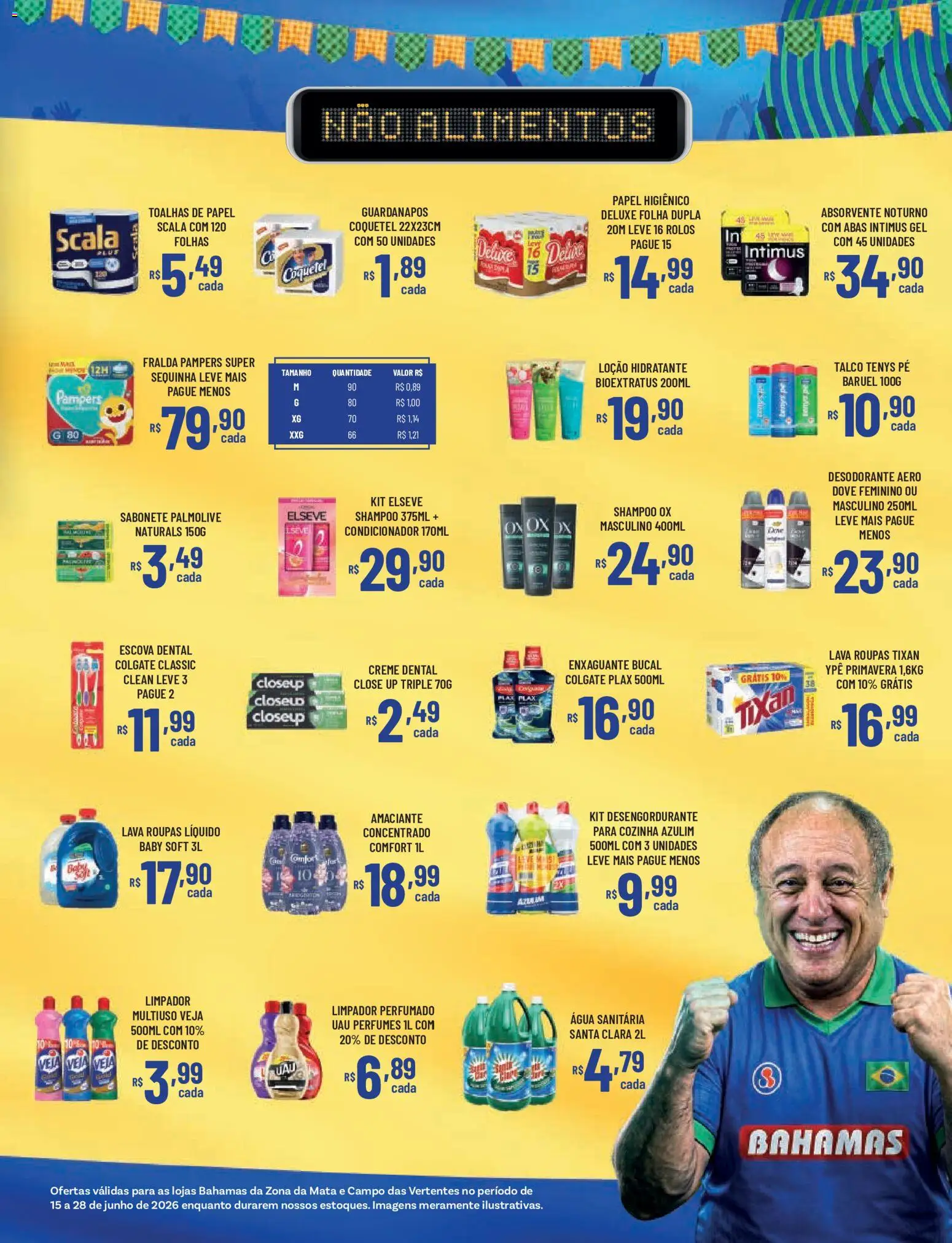Bahamas Supermercados Folheto - válido de 15.06.2026 | Página: 11 | Produtos: Desengordurante, Escova, Desodorante, Creme