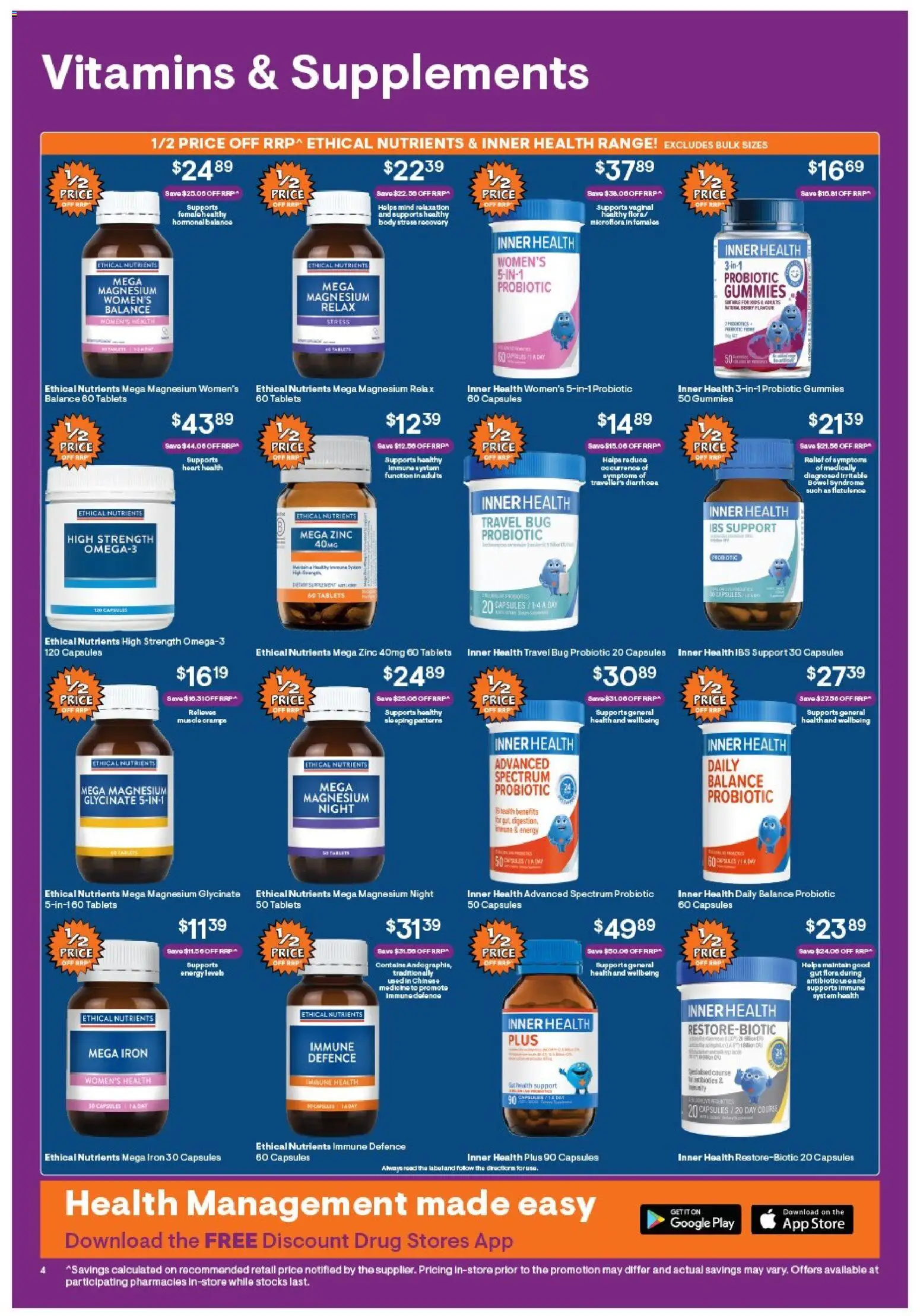 Discount Drug Stores catalogue - valid from 06/08/2026 | Page: 5 | Products: Capsules, Nutrients, Tablets, Zinc